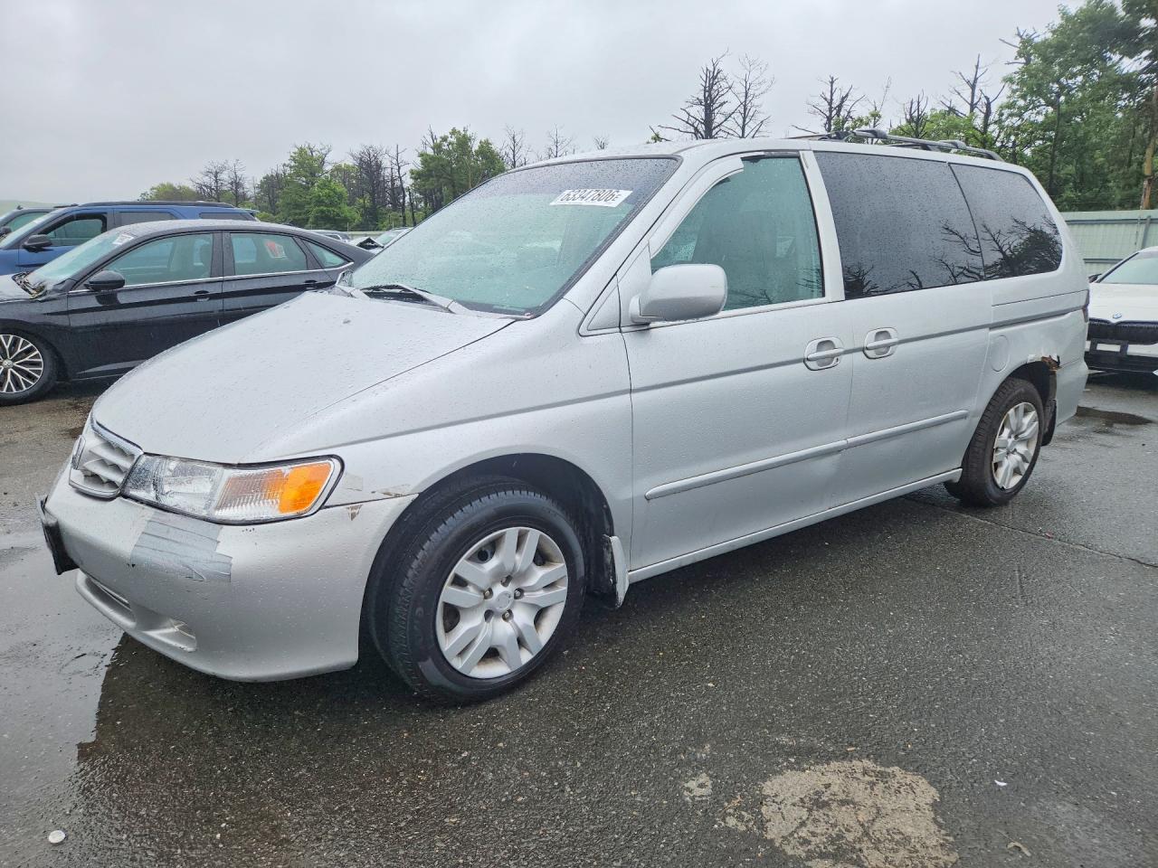 2002 Honda Odyssey Exl Silver vin: 2HKRL18902H554376