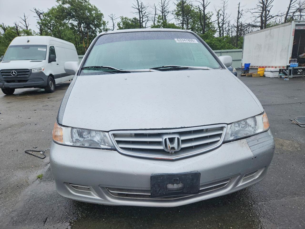 2002 Honda Odyssey Exl Silver vin: 2HKRL18902H554376