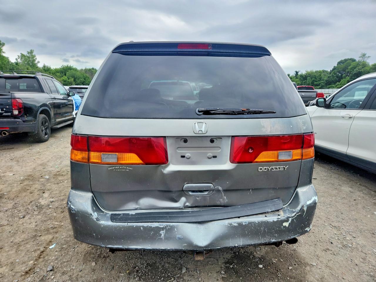 2002 Honda Odyssey Exl Silver vin: 2HKRL18922H549986