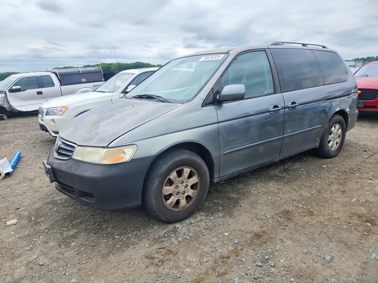 2002 Honda Odyssey Exl Silver vin: 2HKRL18922H549986