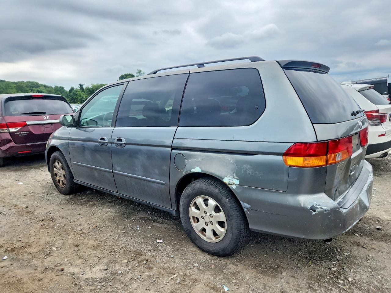 2002 Honda Odyssey Exl Silver vin: 2HKRL18922H549986