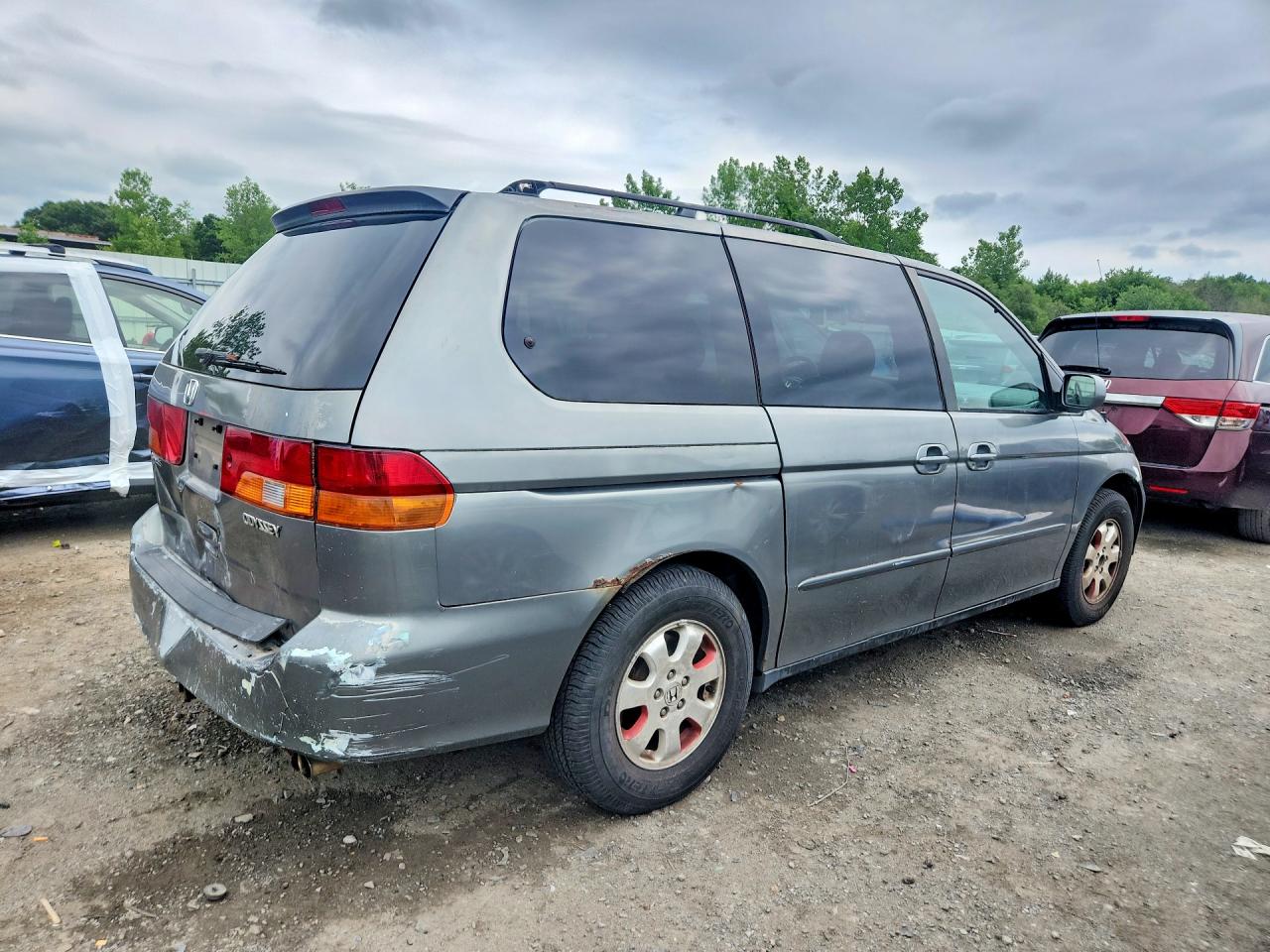 2002 Honda Odyssey Exl Silver vin: 2HKRL18922H549986