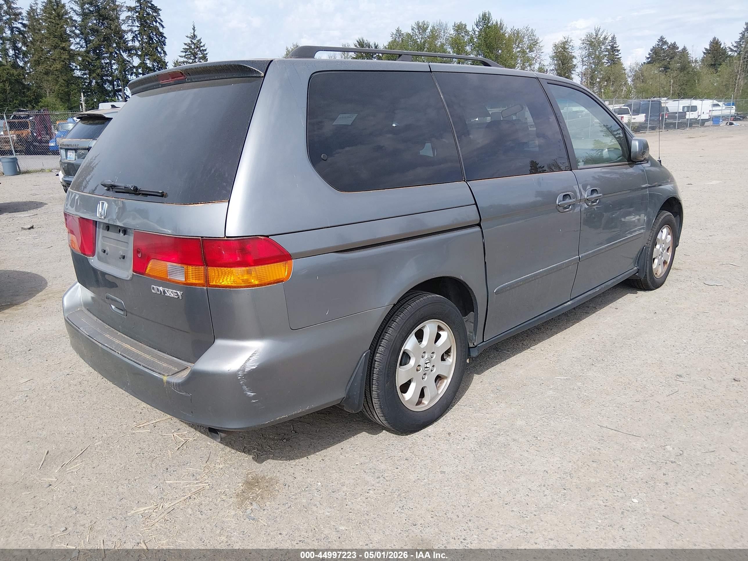 2002 Honda Odyssey Ex-l Gray vin: 2HKRL18932H553688