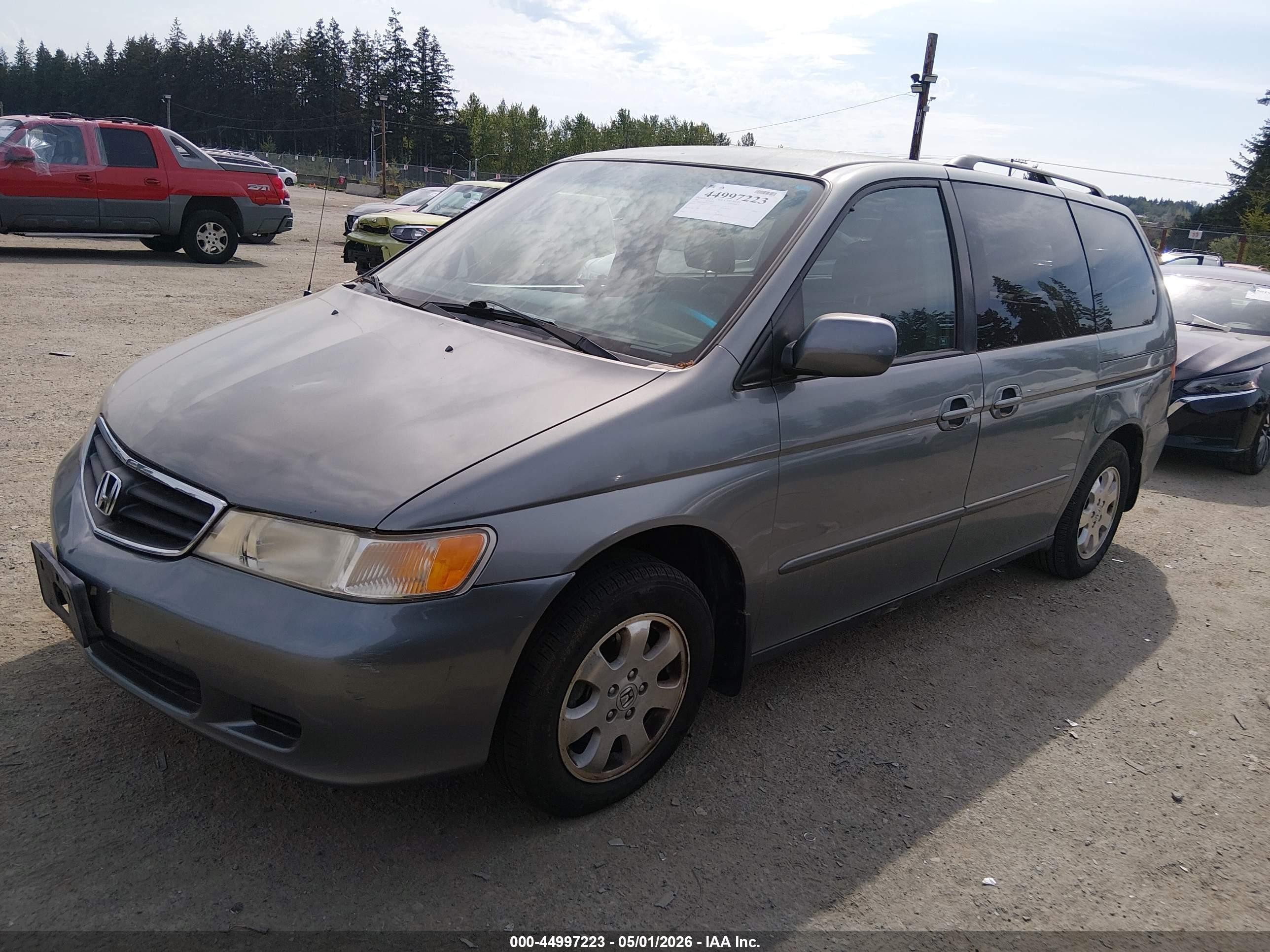 2002 Honda Odyssey Ex-l Gray vin: 2HKRL18932H553688