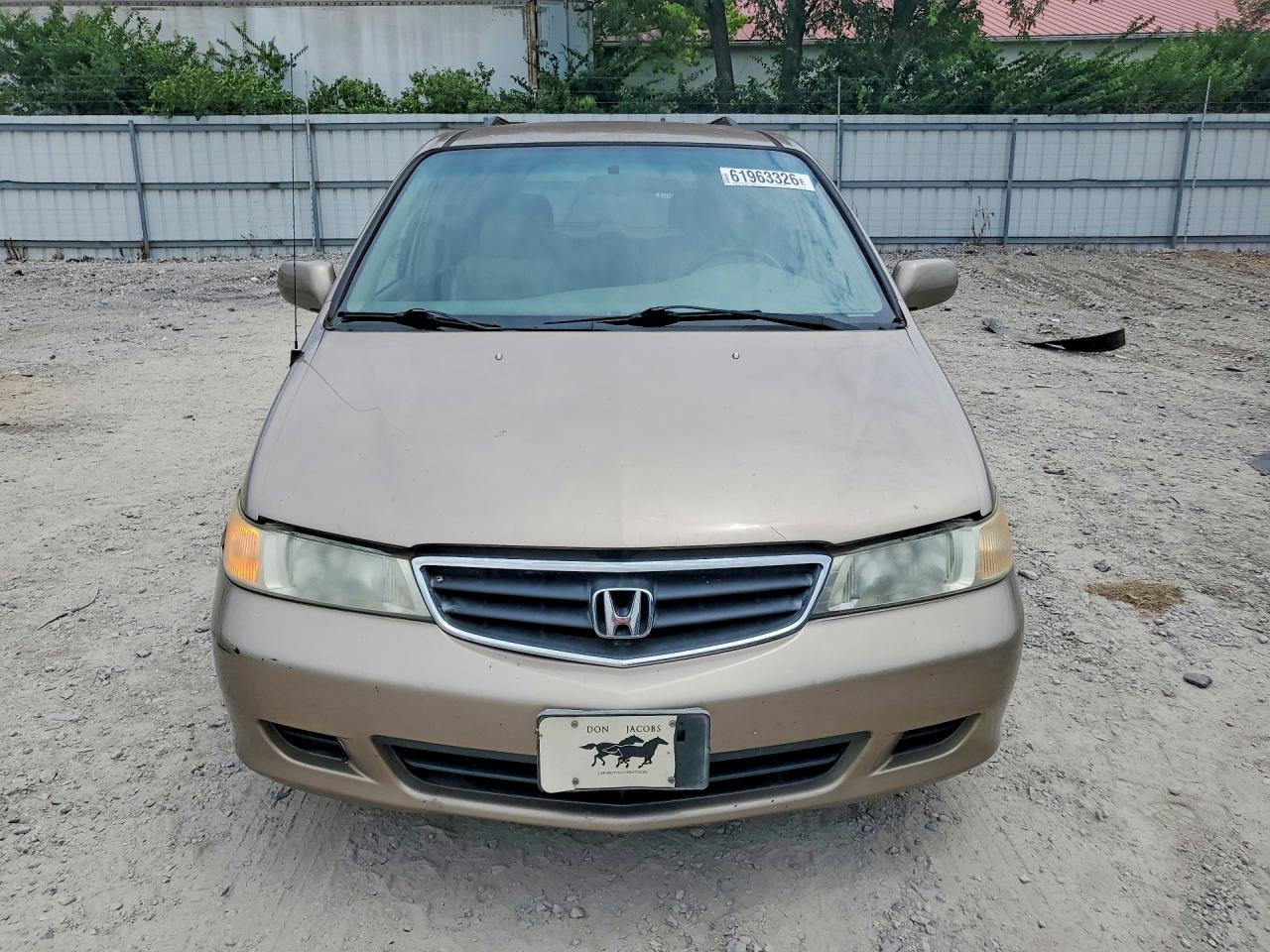 2003 Honda Odyssey Exl Beige vin: 2HKRL18933H505481