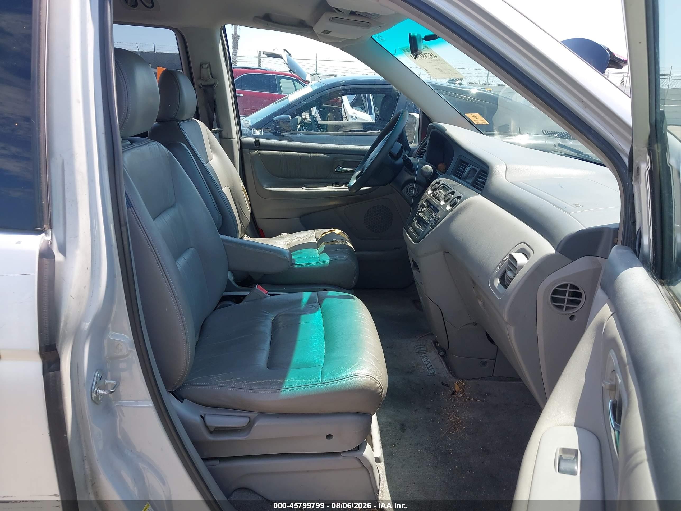 2002 Honda Odyssey Ex-l Silver vin: 2HKRL18952H541882