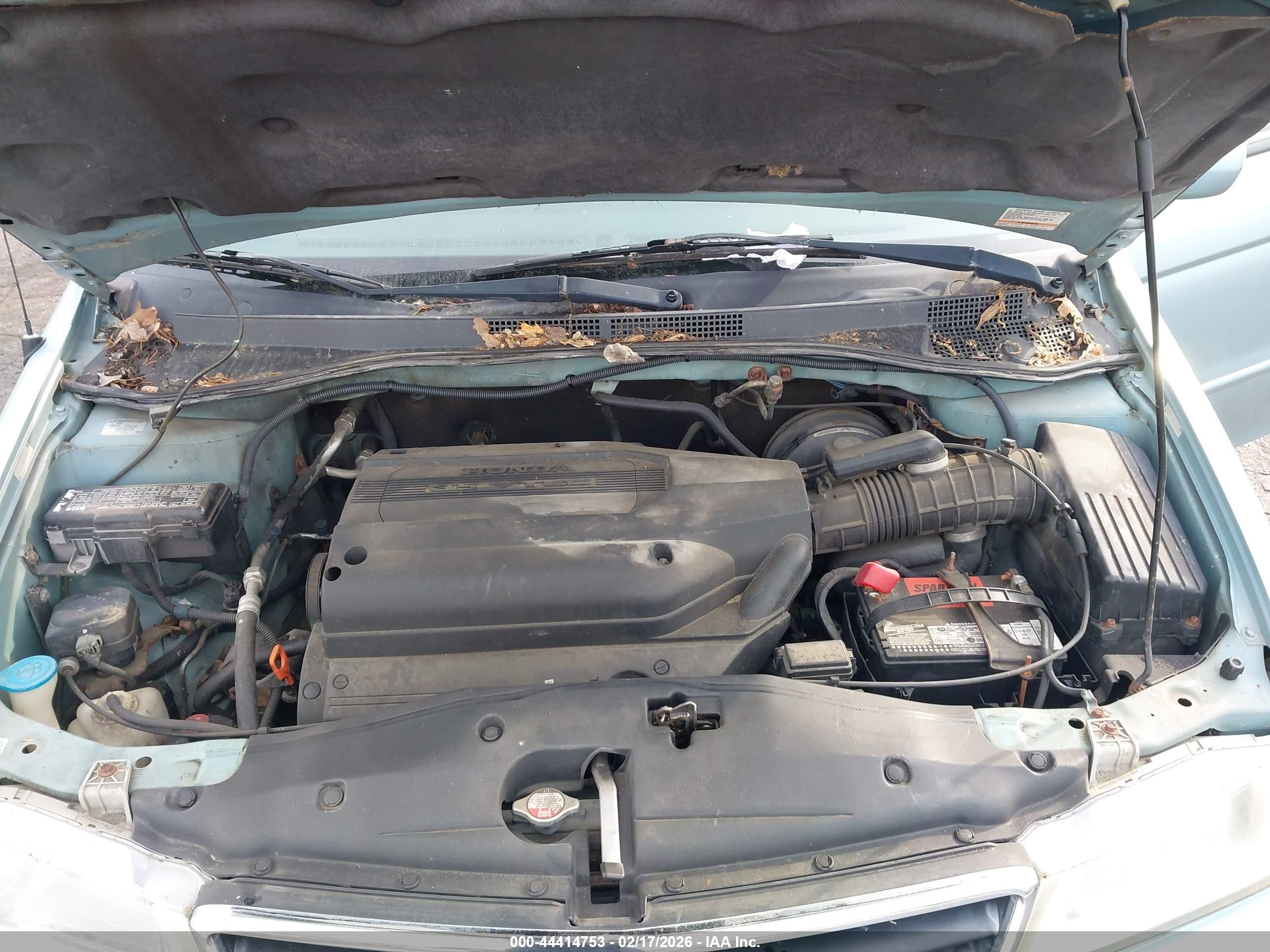 2003 Honda Odyssey Ex-l Light Blue vin: 2HKRL18953H504509