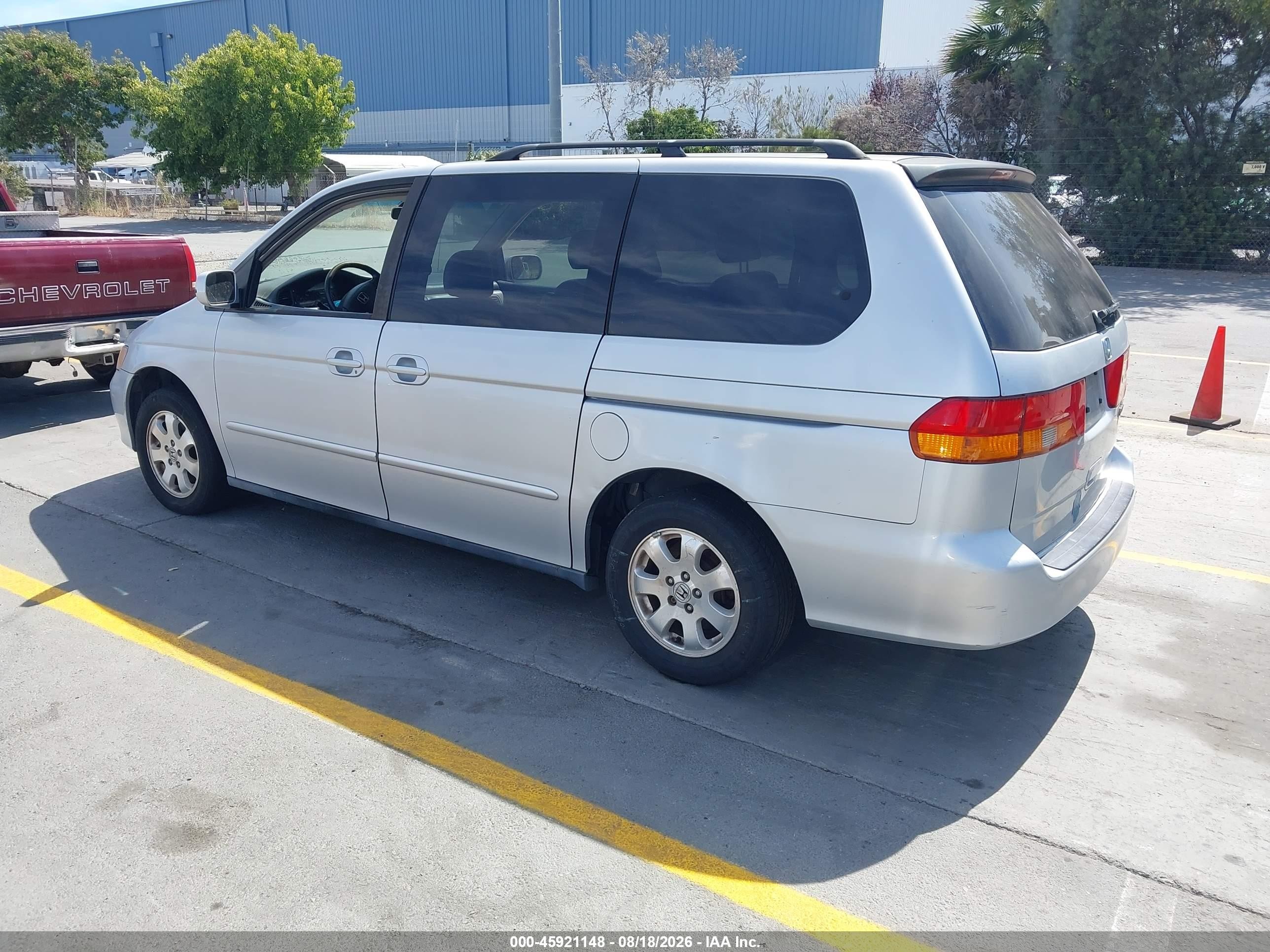 2002 Honda Odyssey Ex-l Silver vin: 2HKRL18962H536321