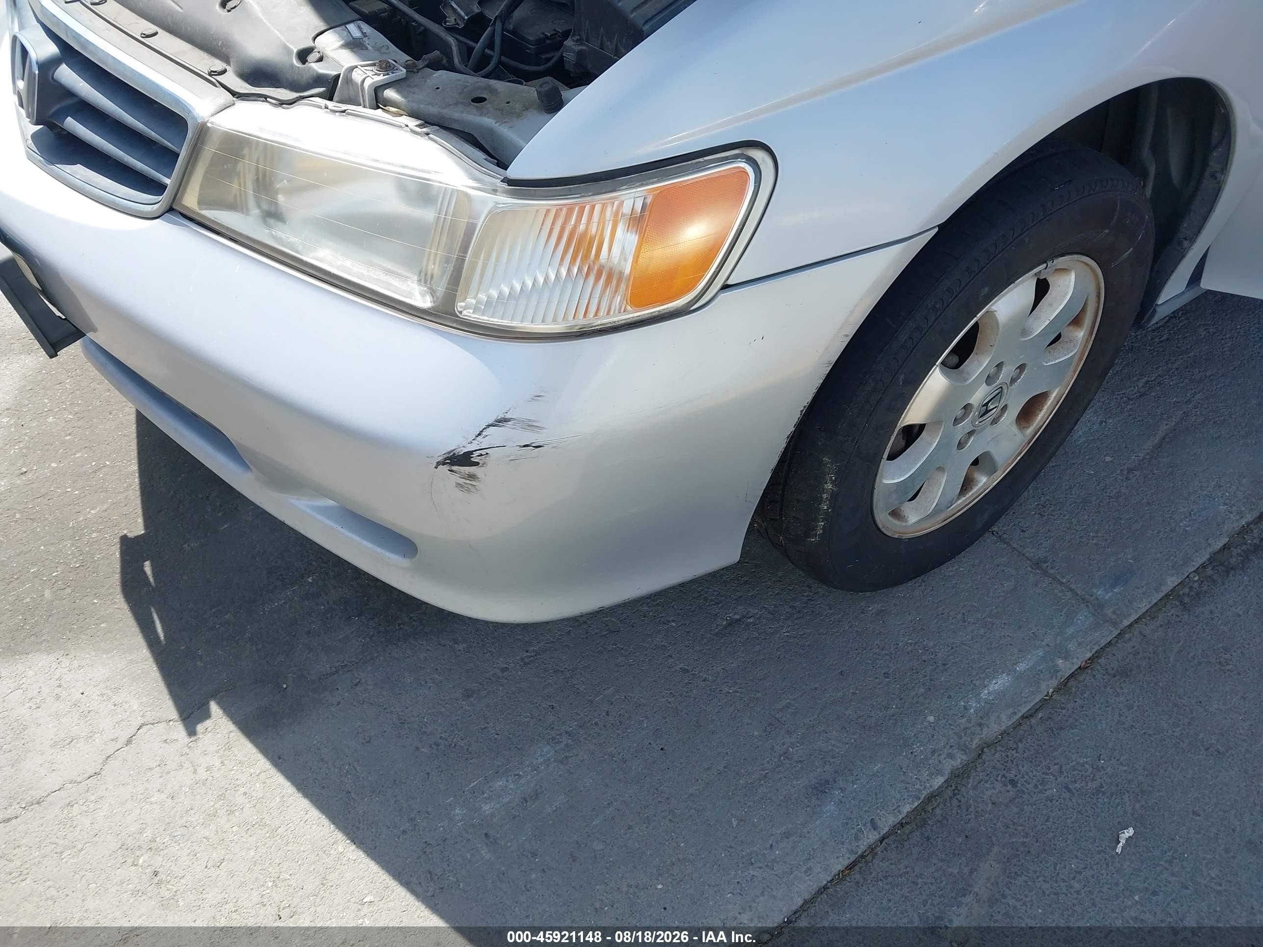 2002 Honda Odyssey Ex-l Silver vin: 2HKRL18962H536321