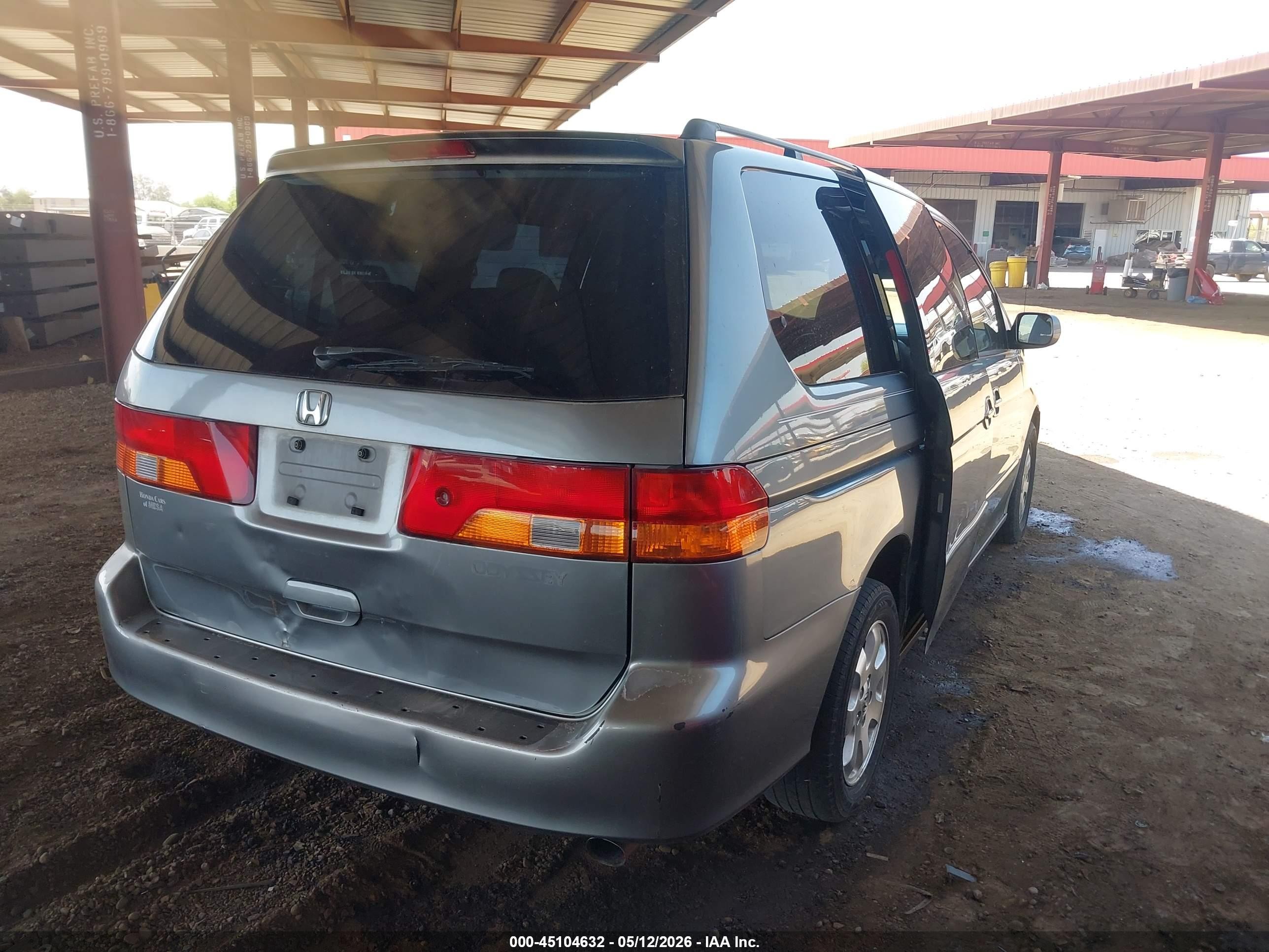 2002 Honda Odyssey Ex-l Blue vin: 2HKRL18972H534156