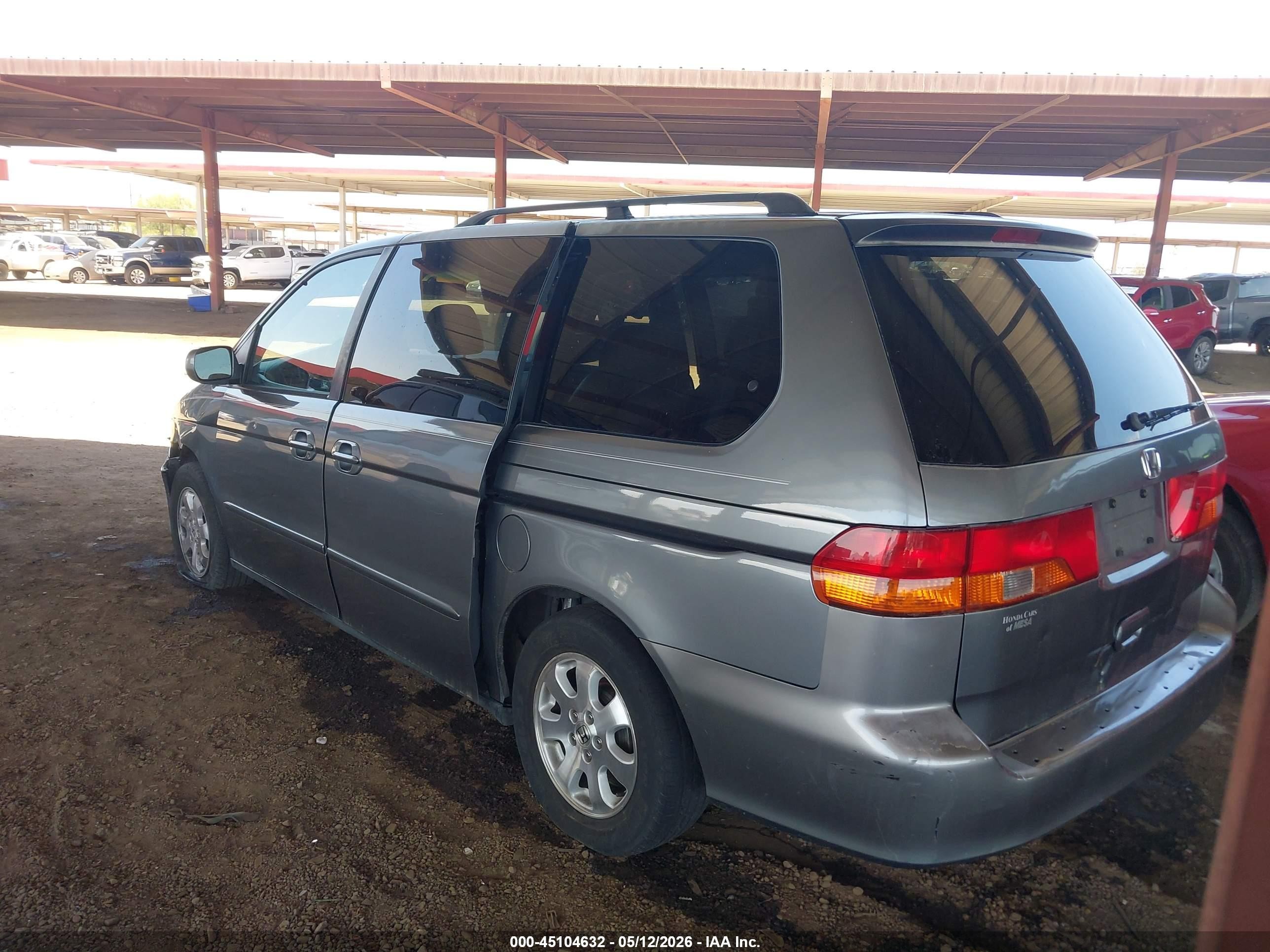 2002 Honda Odyssey Ex-l Blue vin: 2HKRL18972H534156