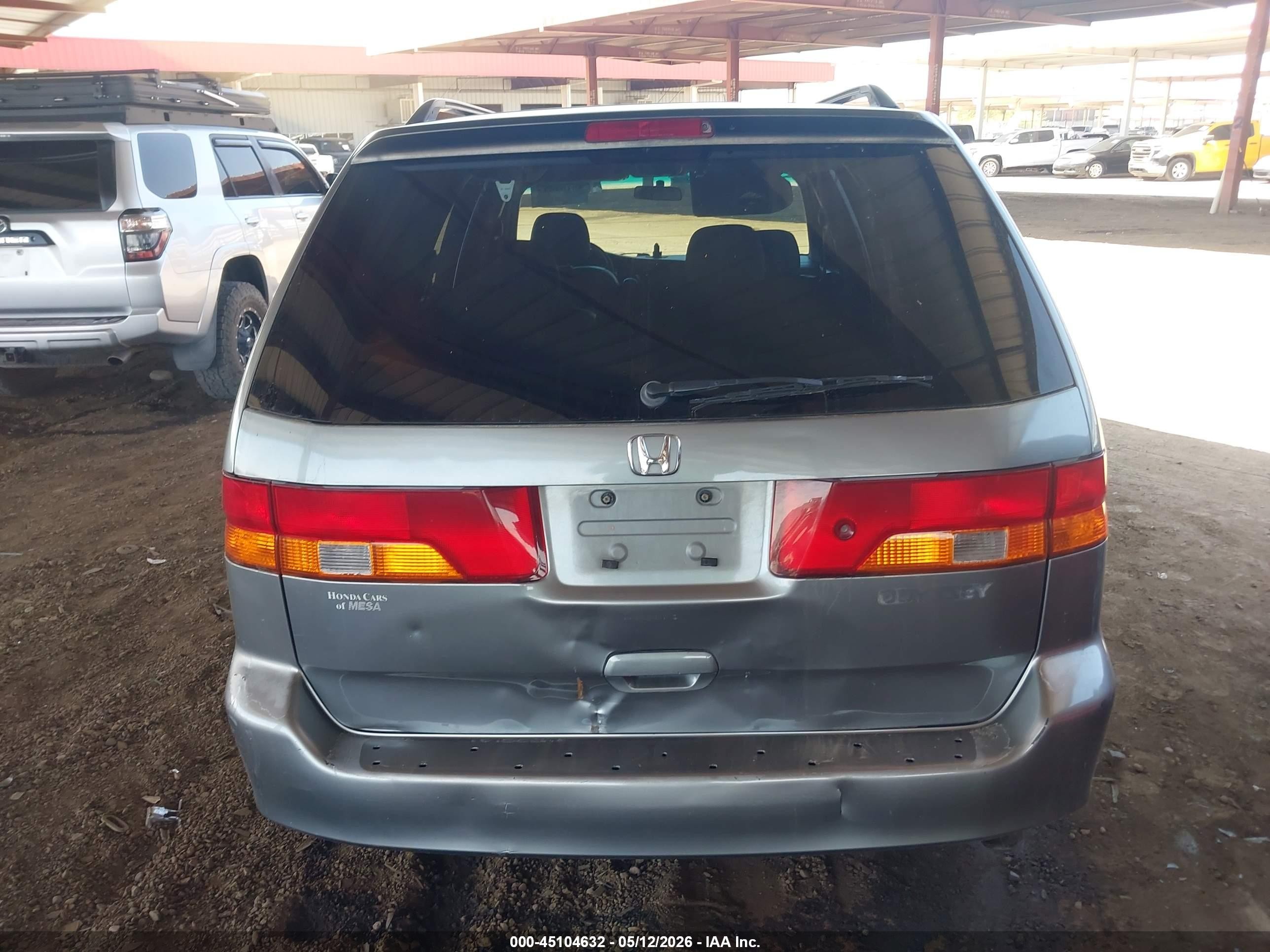 2002 Honda Odyssey Ex-l Blue vin: 2HKRL18972H534156