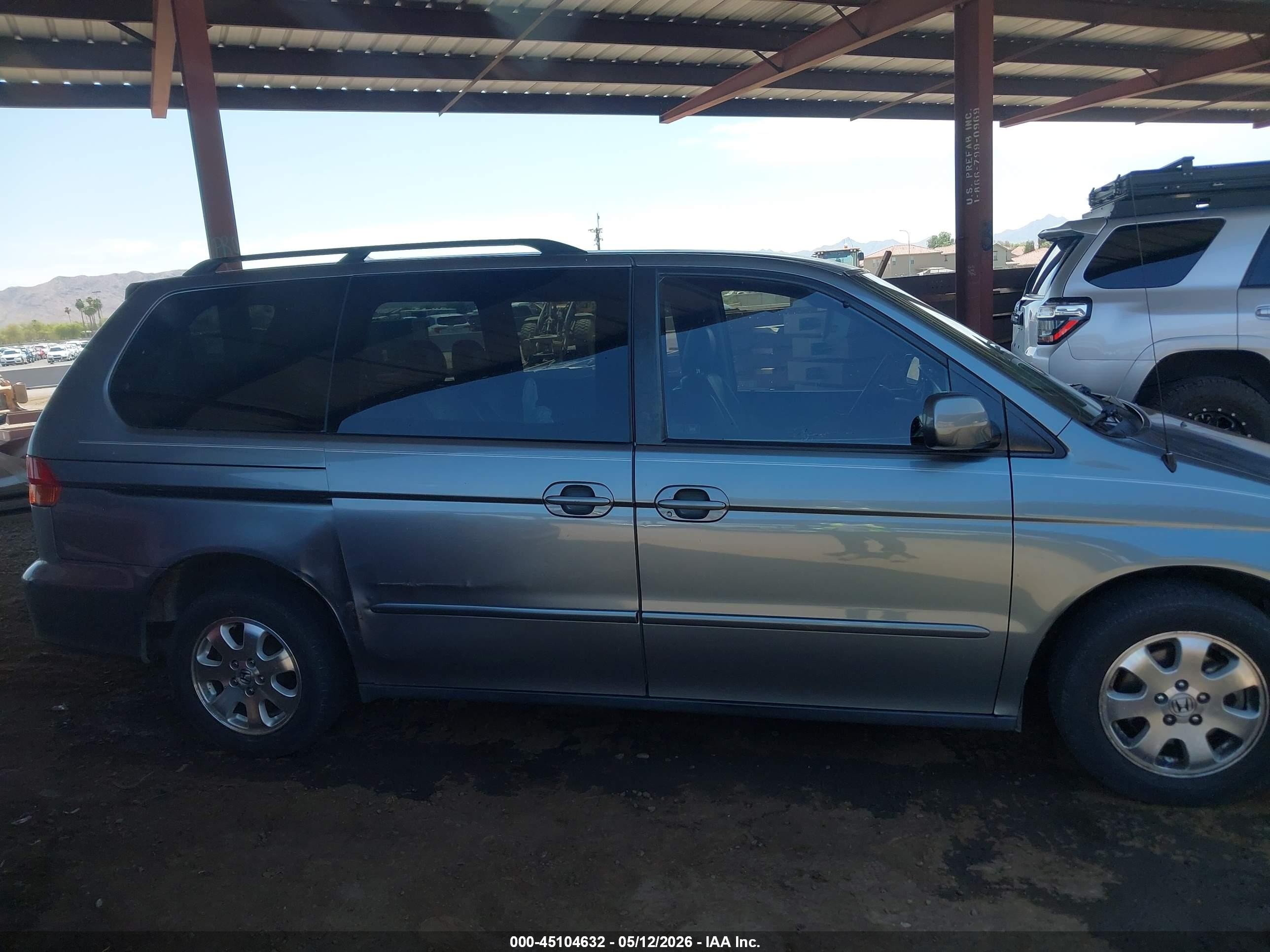 2002 Honda Odyssey Ex-l Blue vin: 2HKRL18972H534156