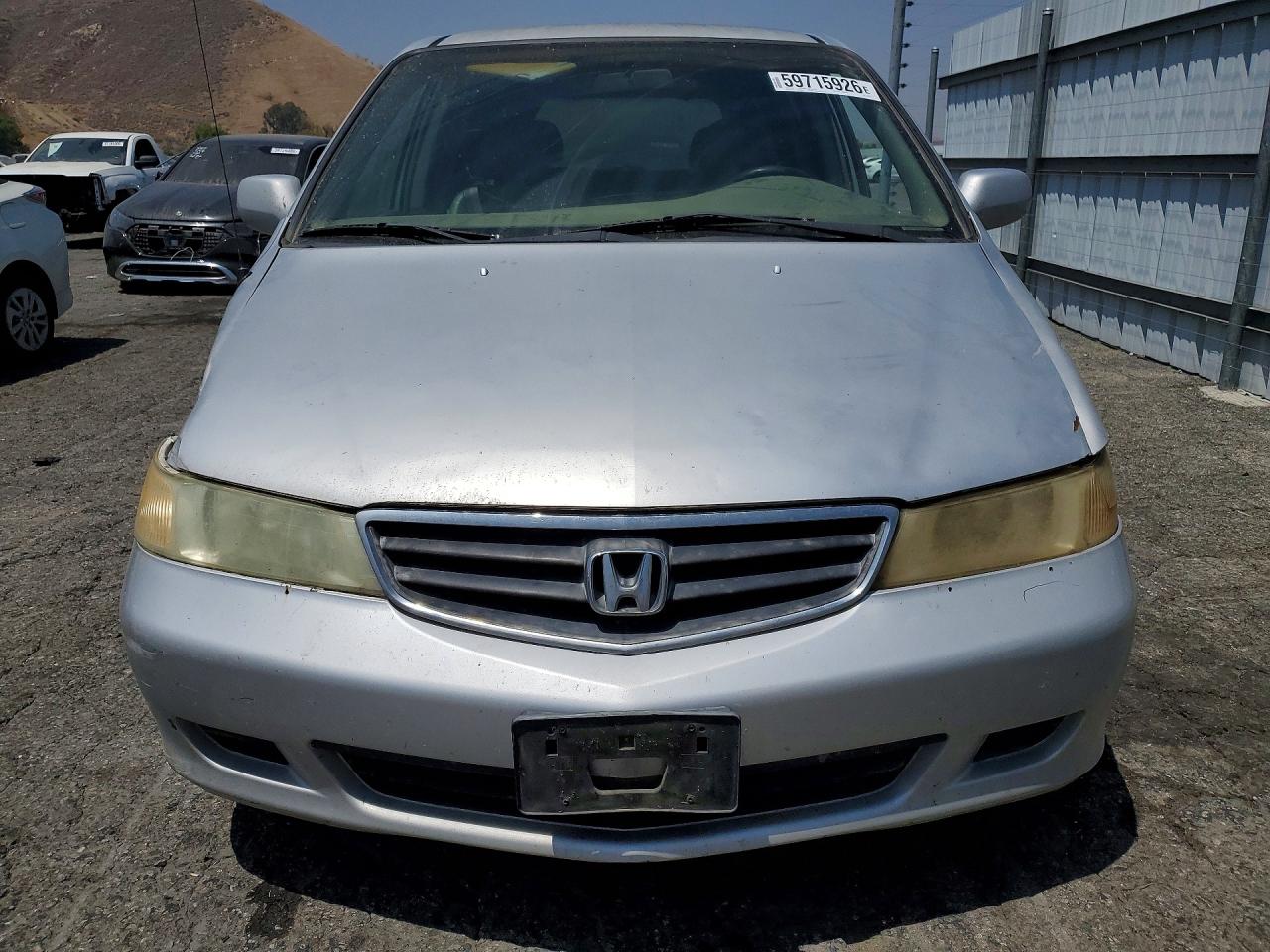 2002 Honda Odyssey Exl Серый vin: 2HKRL18982H582264