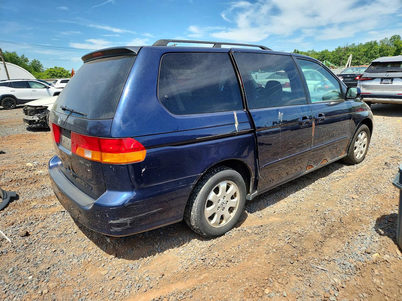 2004 Honda Odyssey Exl Blue vin: 2HKRL18984H500004