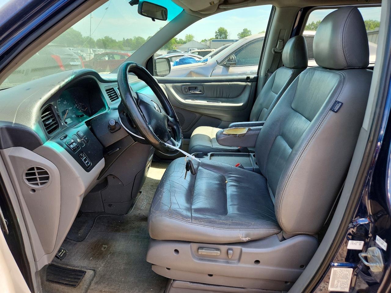 2004 Honda Odyssey Exl Blue vin: 2HKRL18984H500004