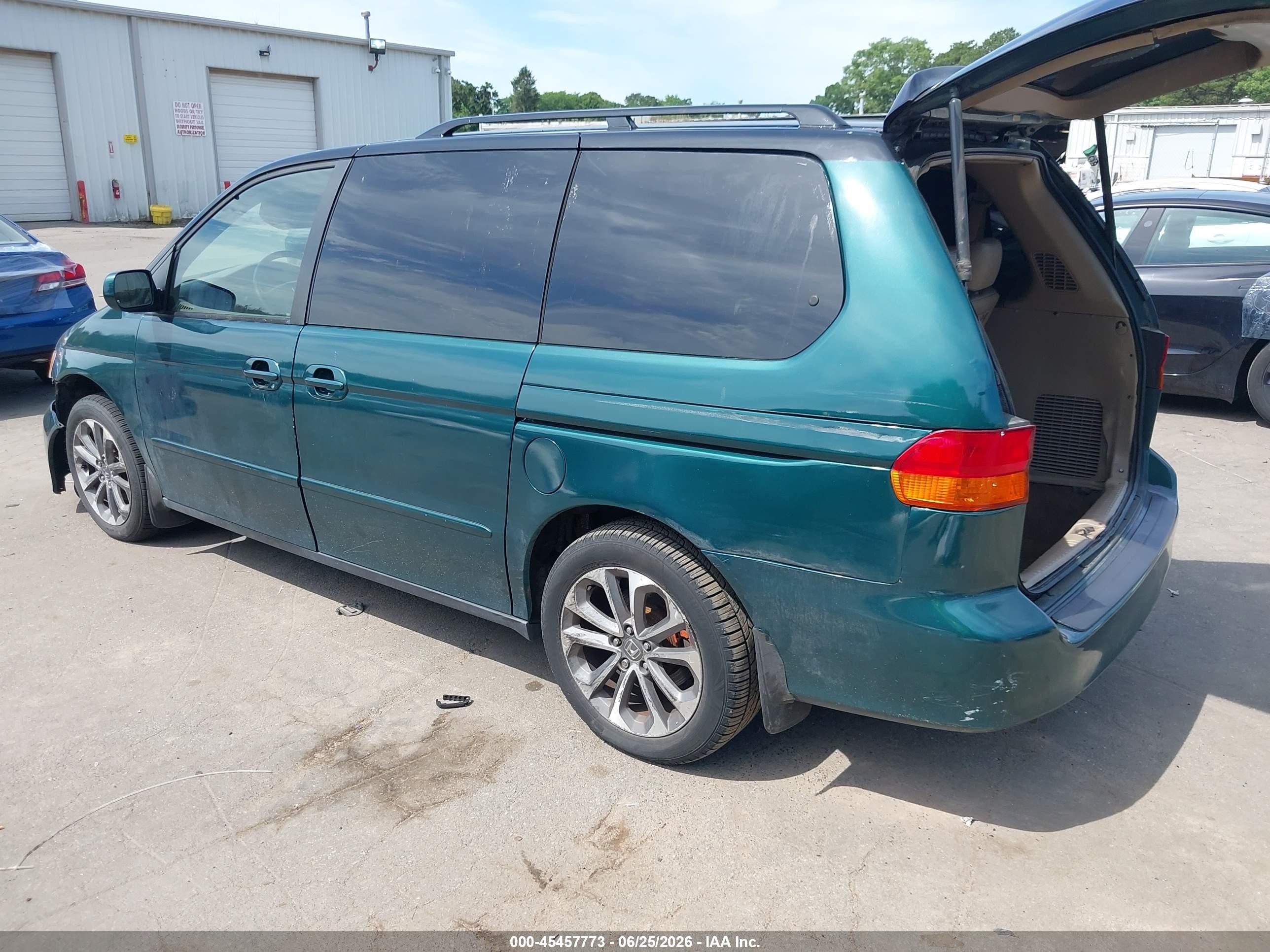 2002 Honda Odyssey Ex-l Green vin: 2HKRL18992H588218