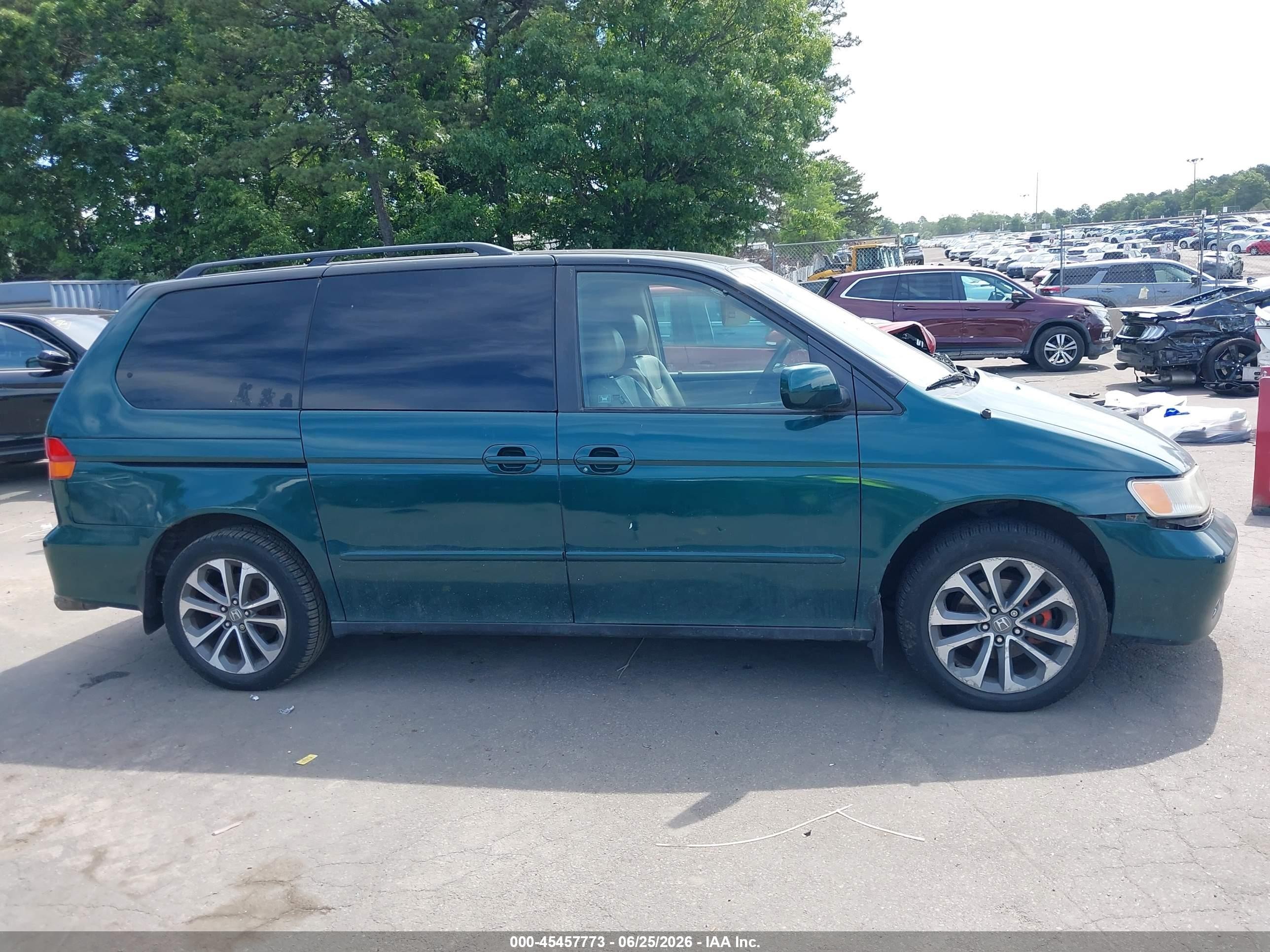 2002 Honda Odyssey Ex-l Green vin: 2HKRL18992H588218