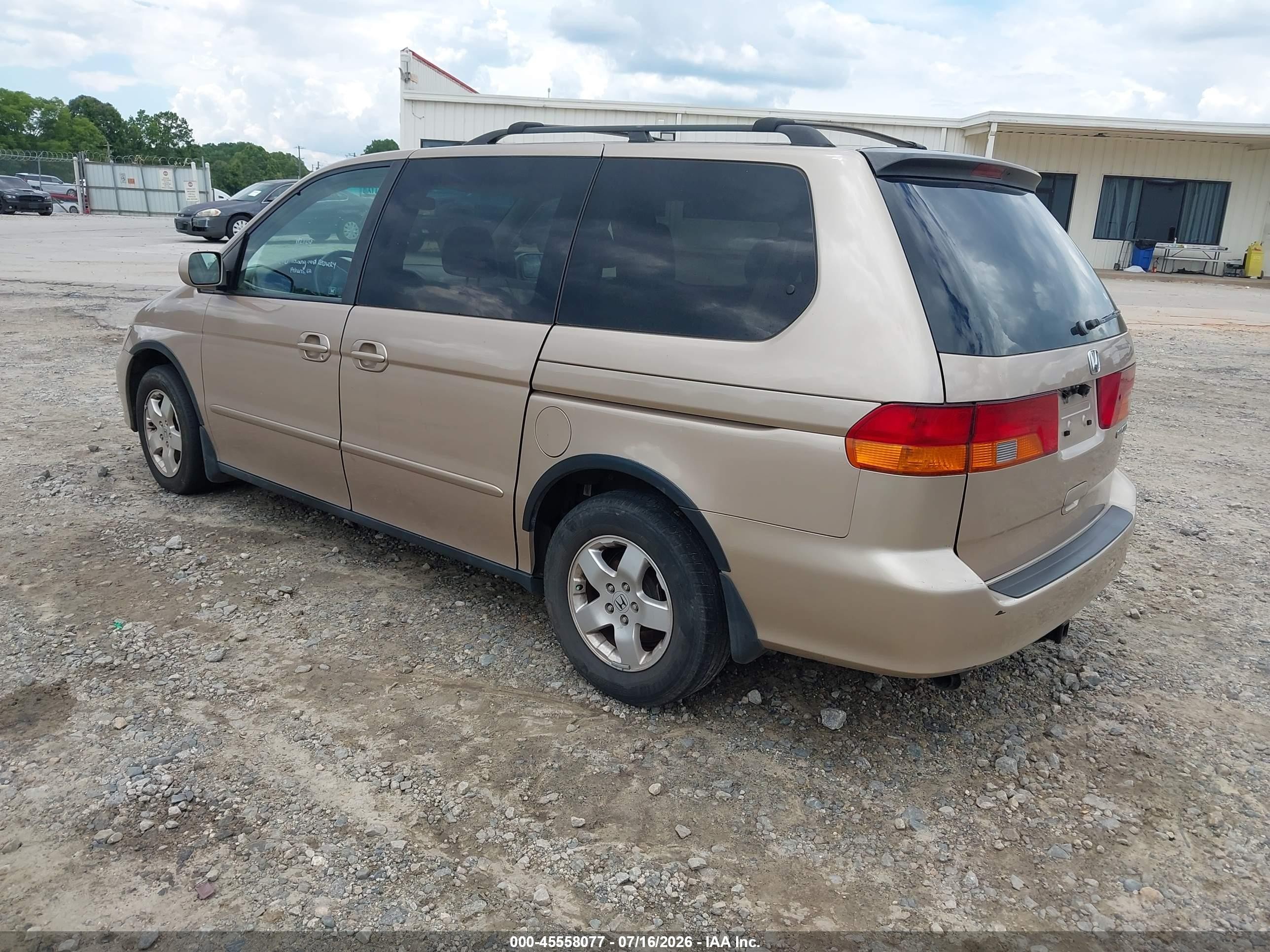 2002 Honda Odyssey Ex-l Gold vin: 2HKRL189X2H580760