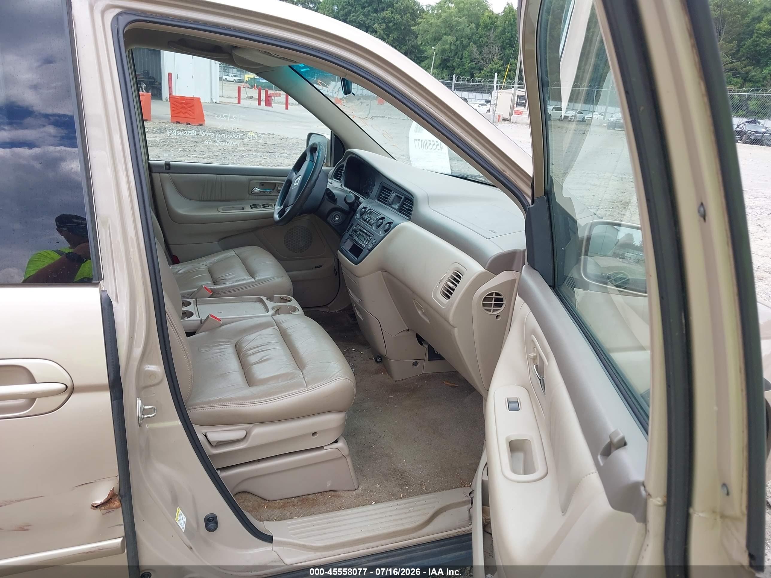 2002 Honda Odyssey Ex-l Gold vin: 2HKRL189X2H580760