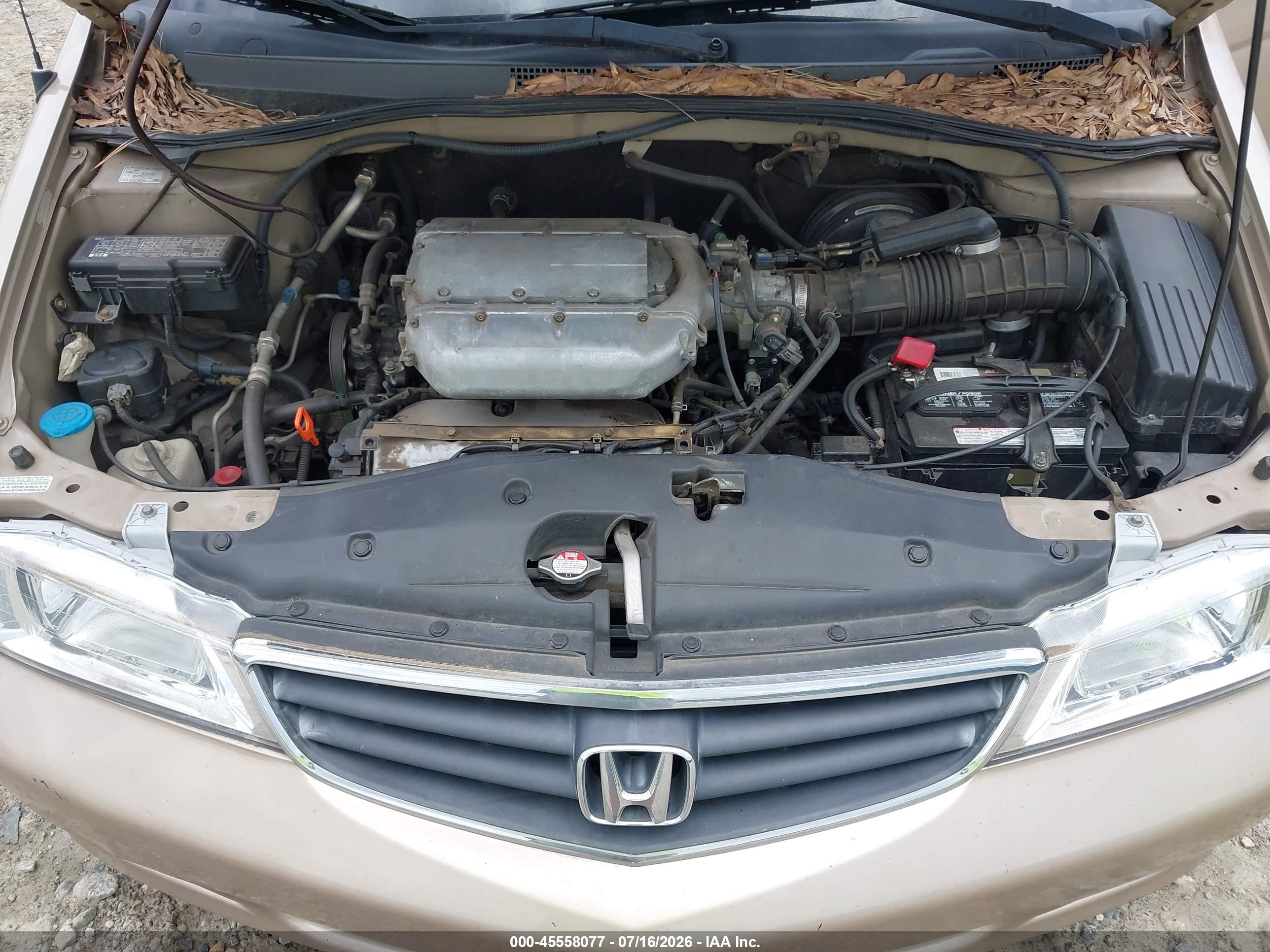 2002 Honda Odyssey Ex-l Gold vin: 2HKRL189X2H580760