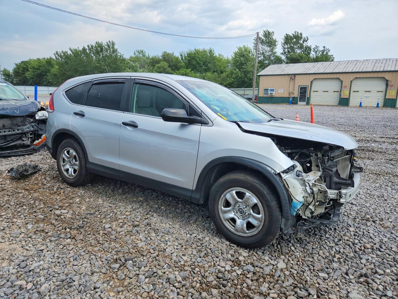 2013 Honda Cr-v Lx Silver vin: 2HKRM3H30DH504813