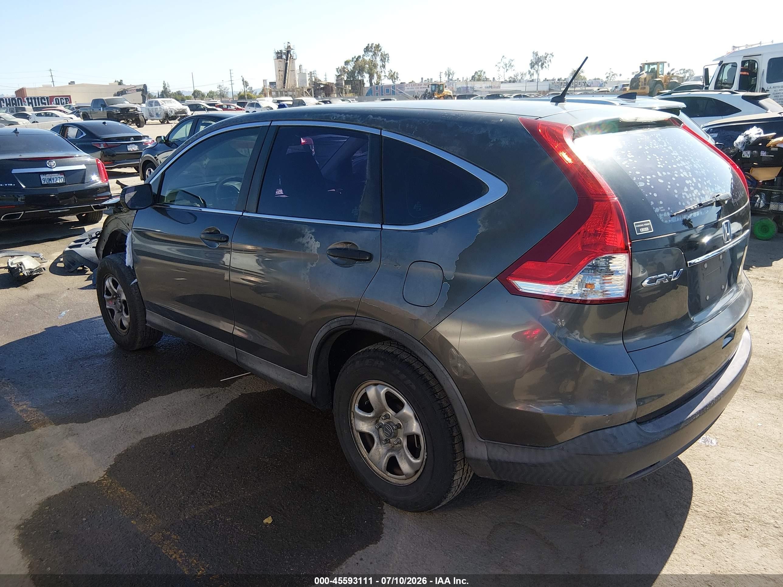 2013 Honda Cr-v Lx Gray vin: 2HKRM3H30DH514368