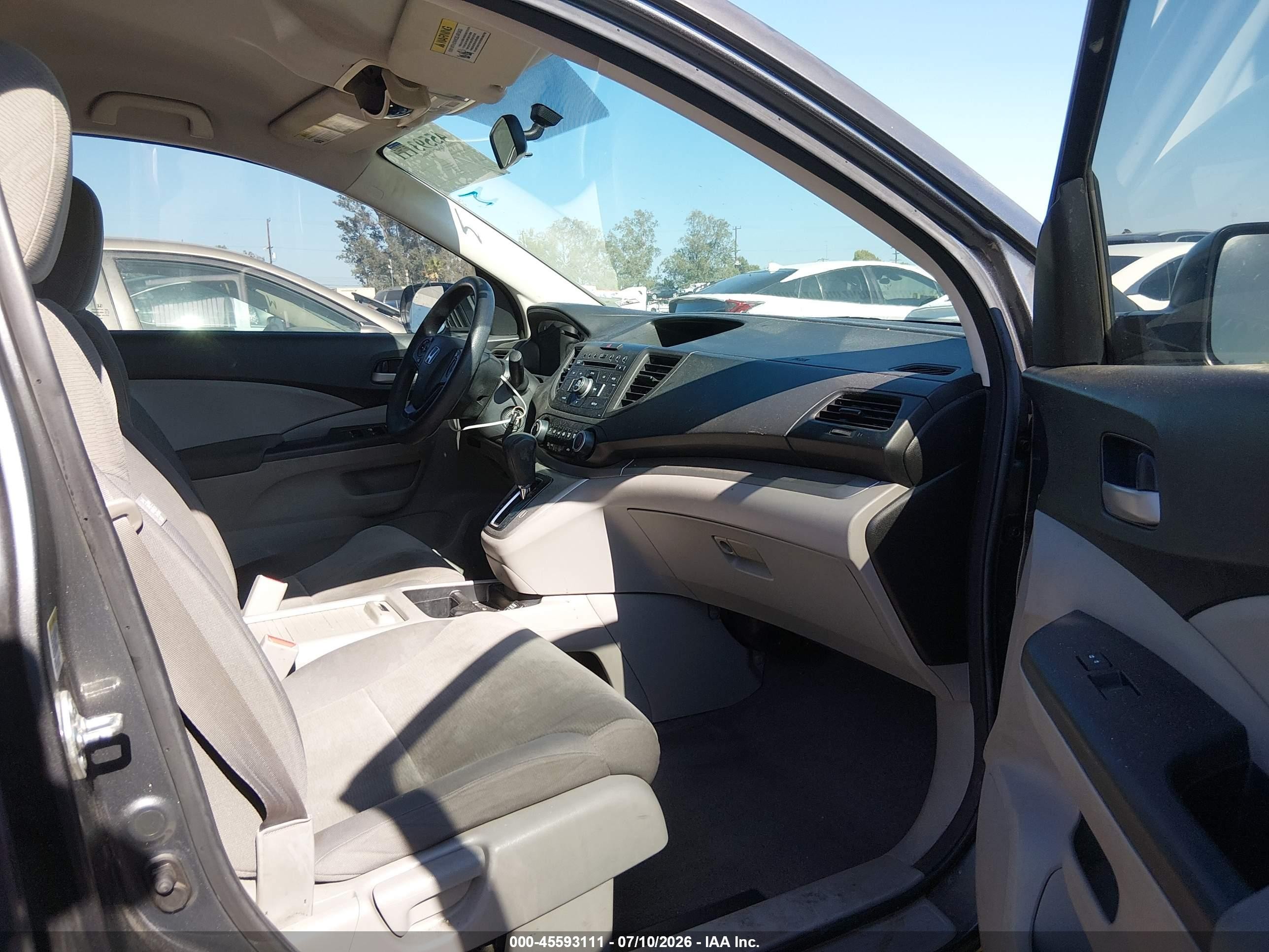 2013 Honda Cr-v Lx Gray vin: 2HKRM3H30DH514368