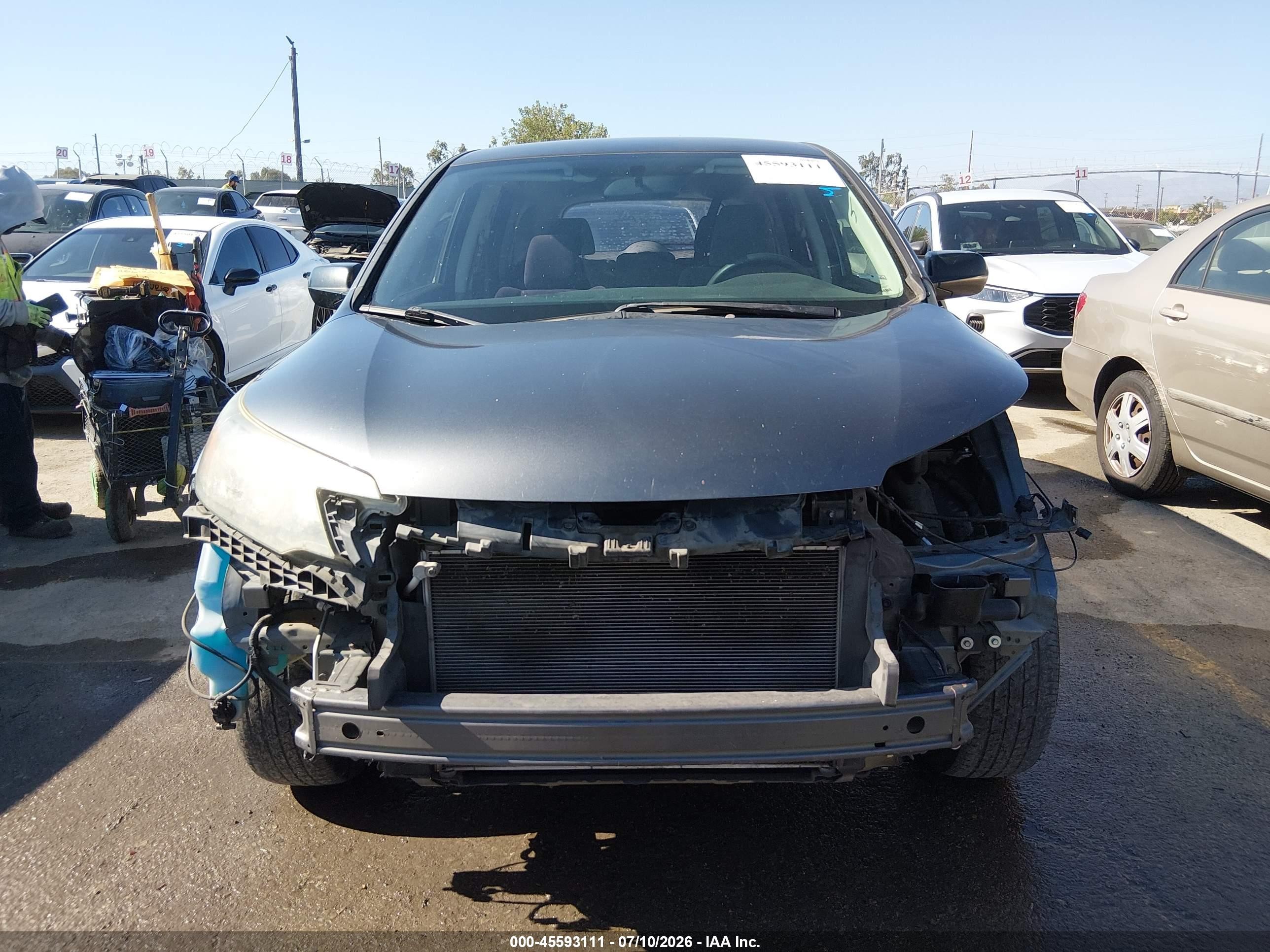 2013 Honda Cr-v Lx Gray vin: 2HKRM3H30DH514368