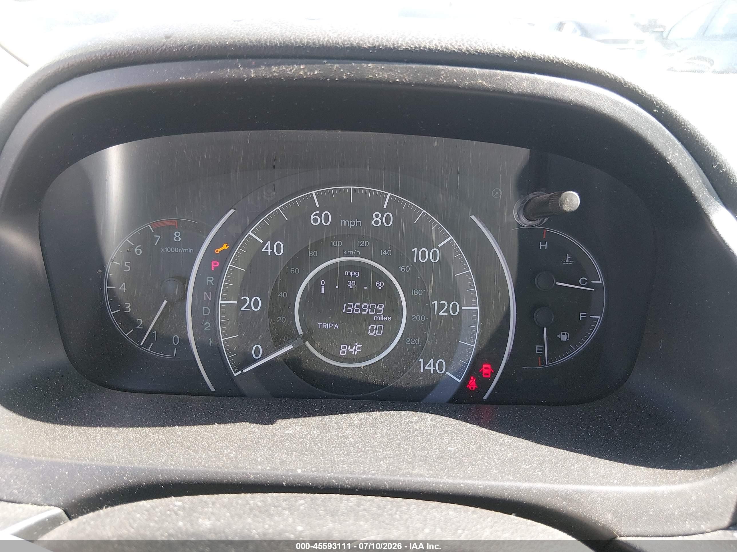 2013 Honda Cr-v Lx Gray vin: 2HKRM3H30DH514368