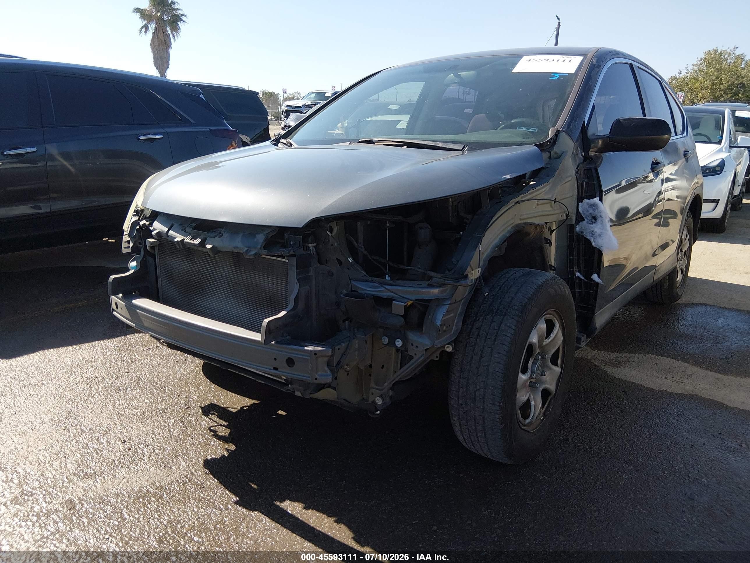 2013 Honda Cr-v Lx Gray vin: 2HKRM3H30DH514368