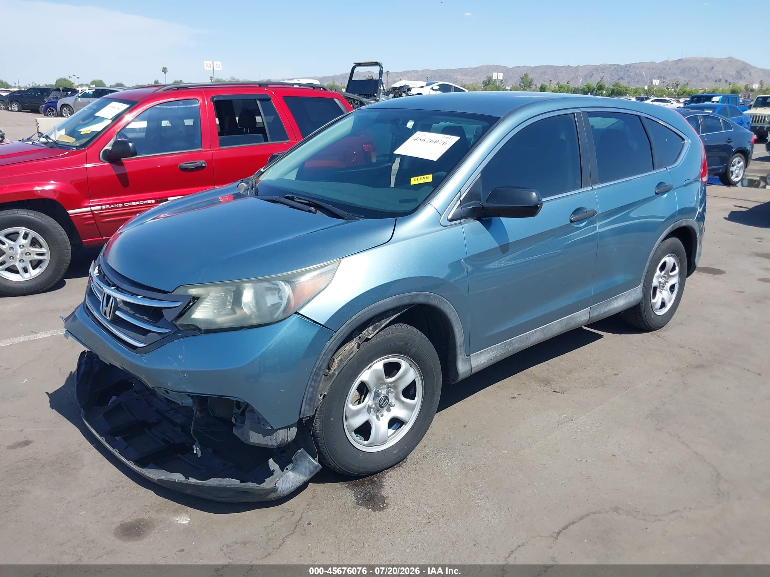 2014 Honda Cr-v Lx Синий vin: 2HKRM3H30EH540339