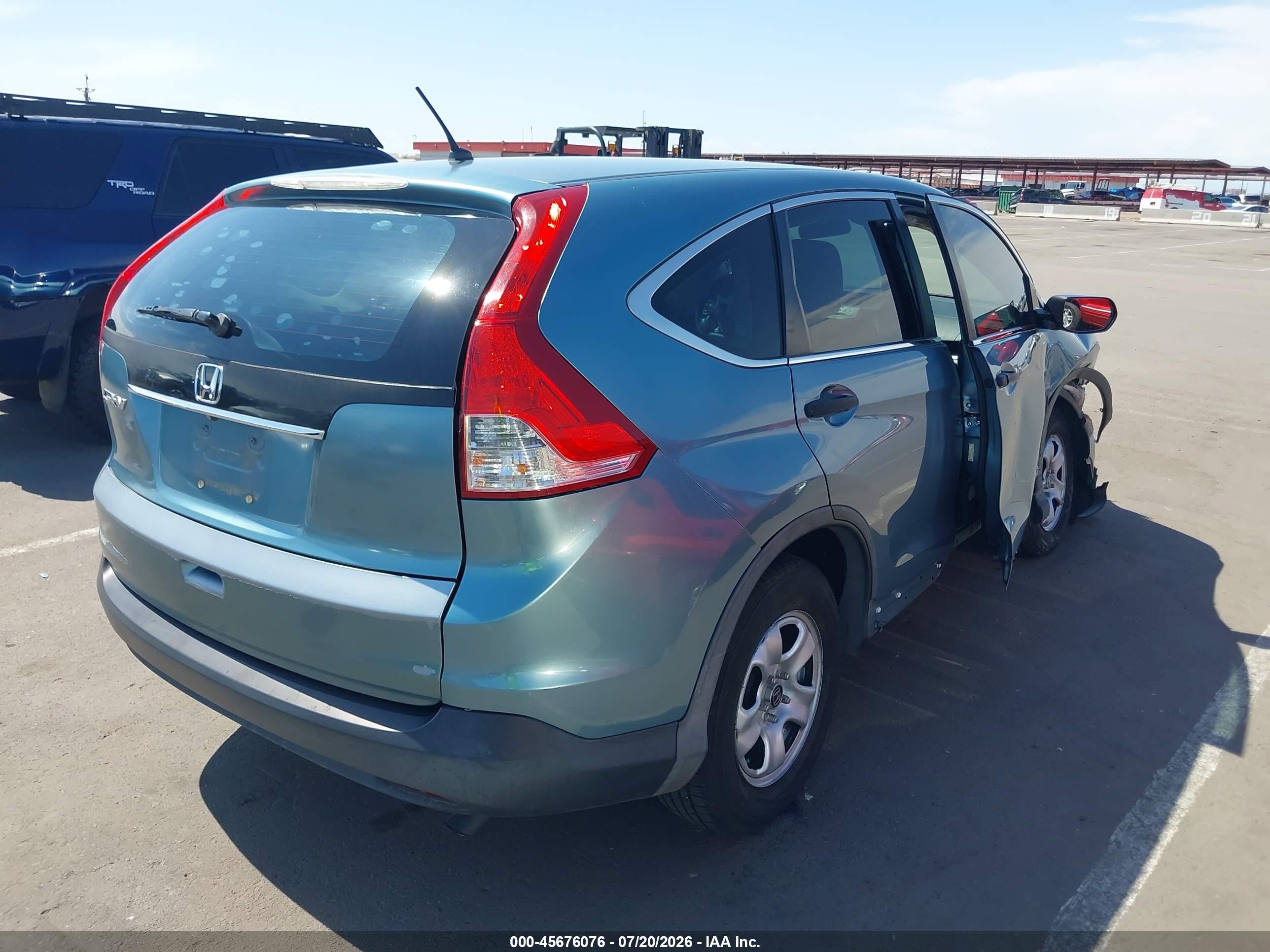2014 Honda Cr-v Lx Синий vin: 2HKRM3H30EH540339