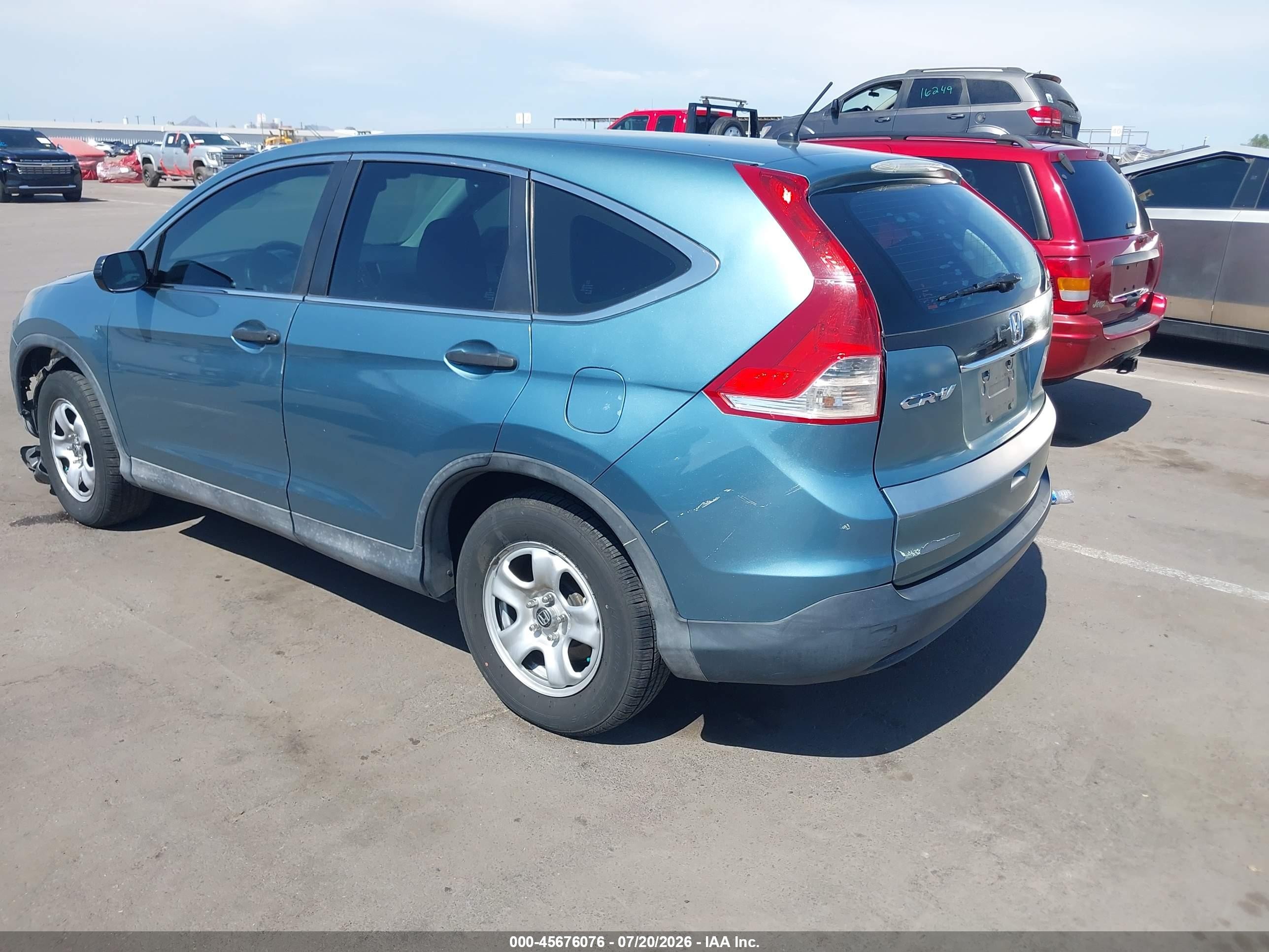 2014 Honda Cr-v Lx Синий vin: 2HKRM3H30EH540339