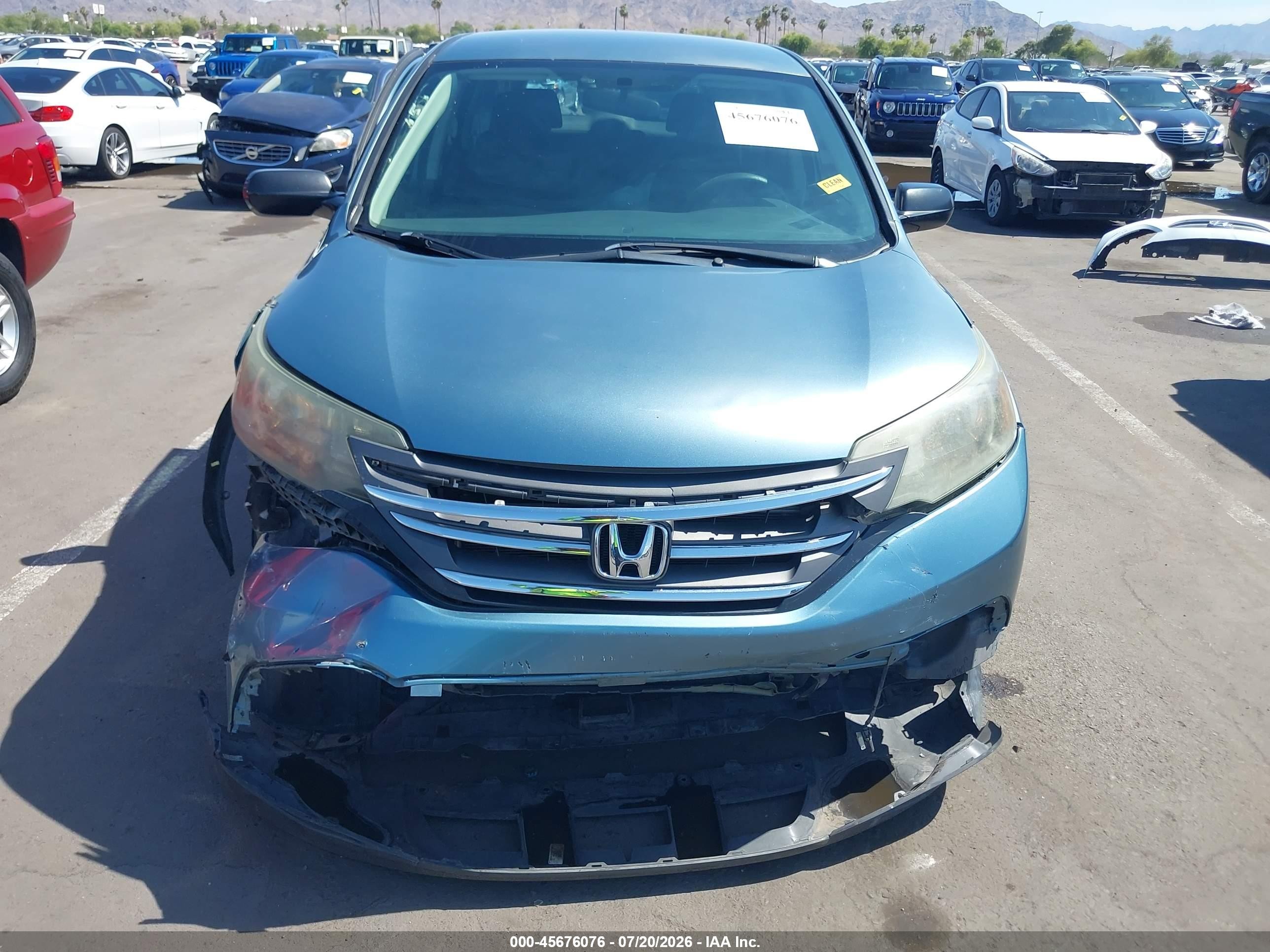 2014 Honda Cr-v Lx Синий vin: 2HKRM3H30EH540339