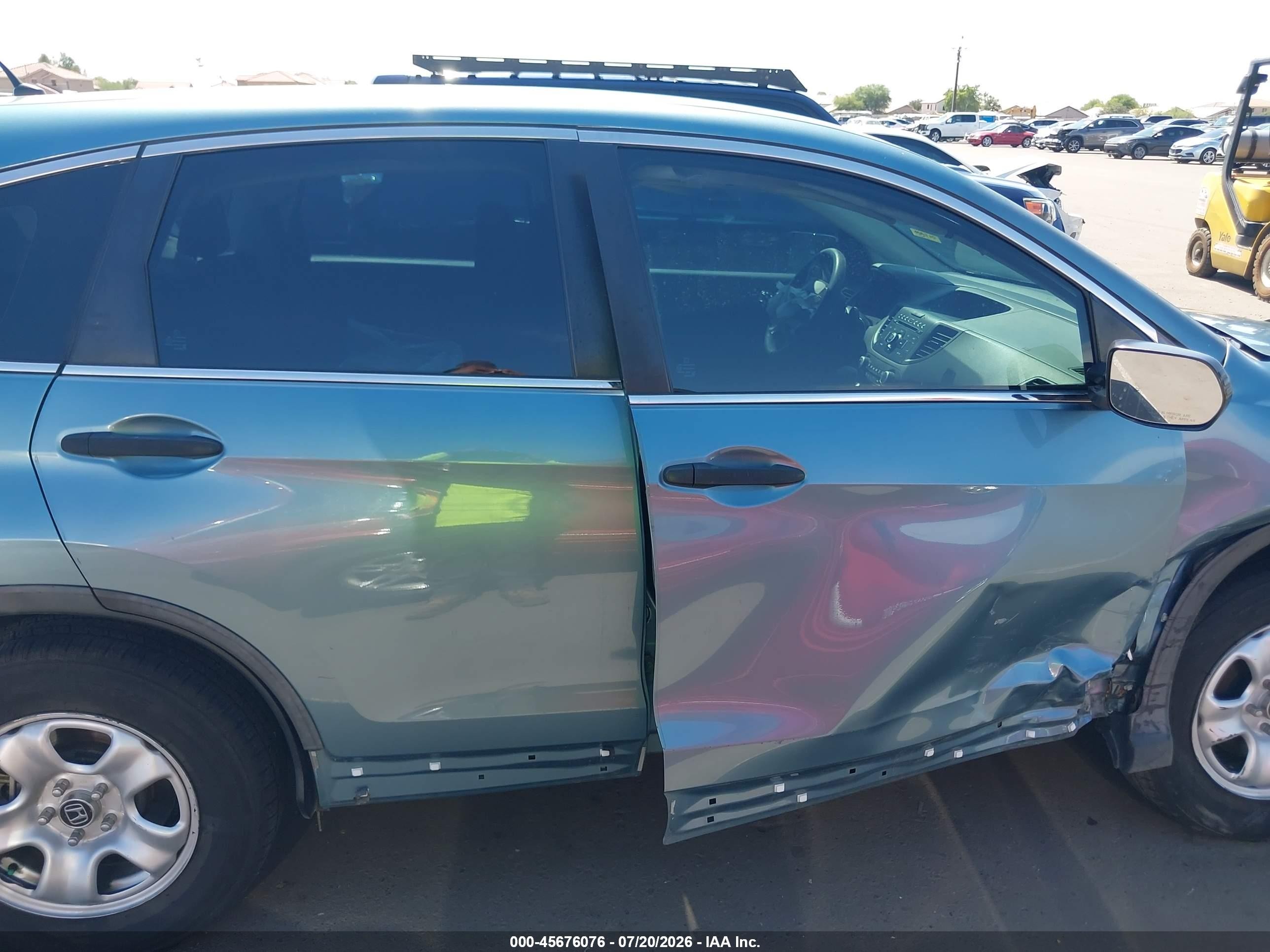 2014 Honda Cr-v Lx Синий vin: 2HKRM3H30EH540339