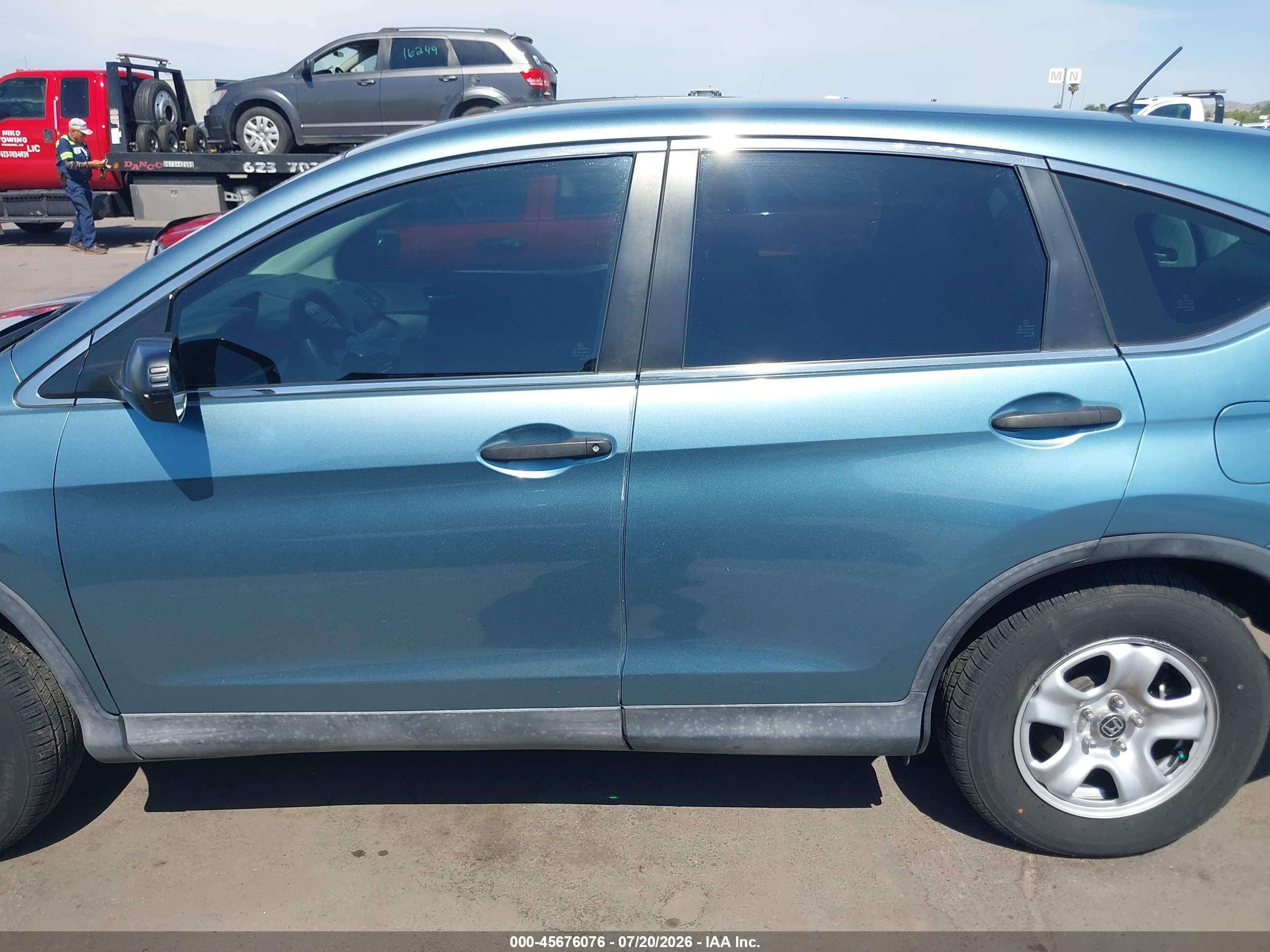 2014 Honda Cr-v Lx Синий vin: 2HKRM3H30EH540339