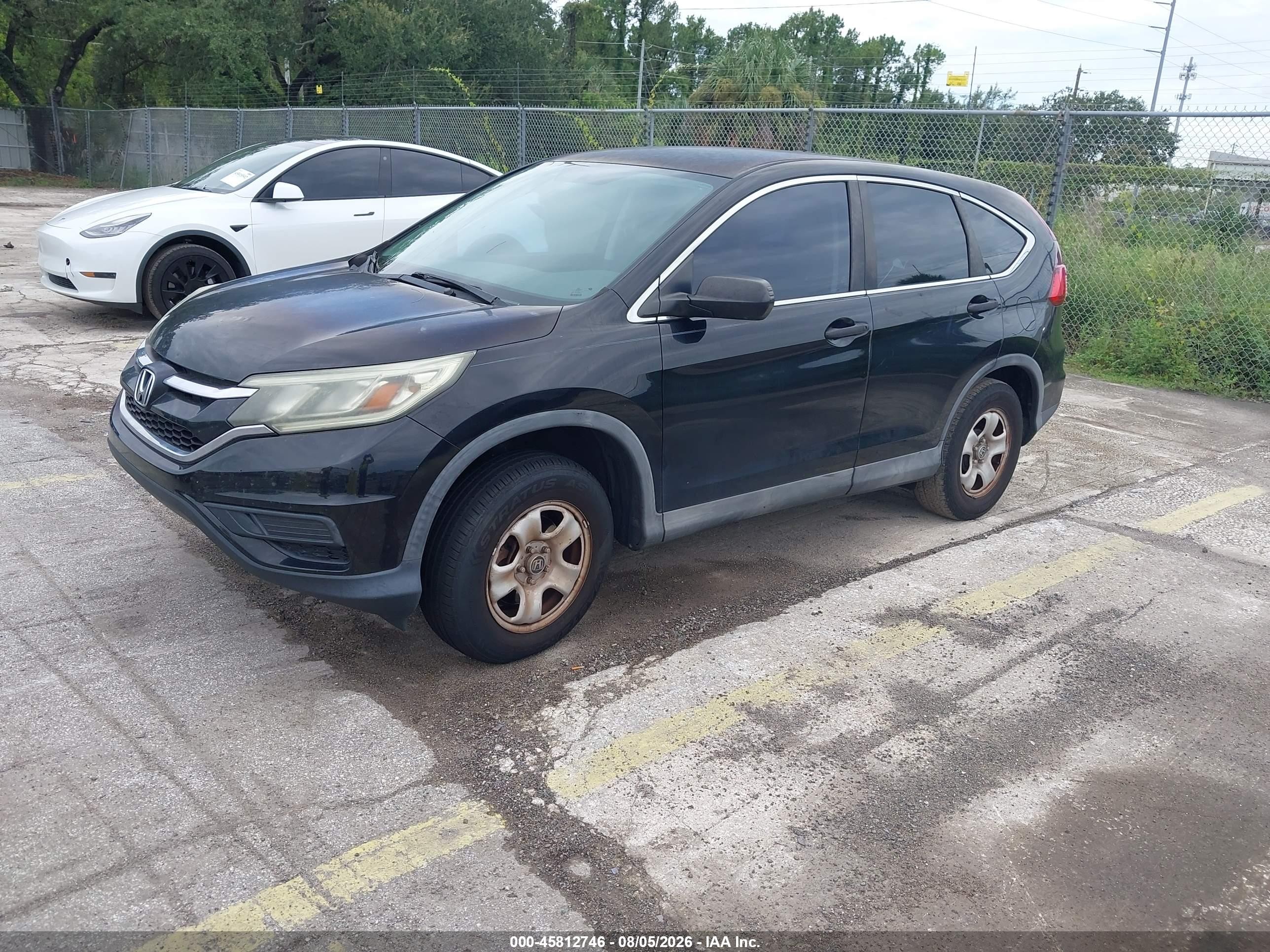 2015 Honda Cr-v Lx Black vin: 2HKRM3H30FH512400