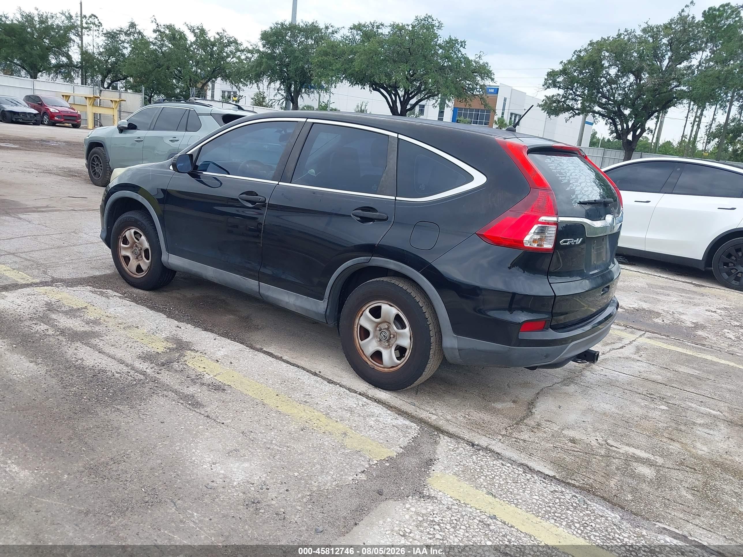 2015 Honda Cr-v Lx Black vin: 2HKRM3H30FH512400