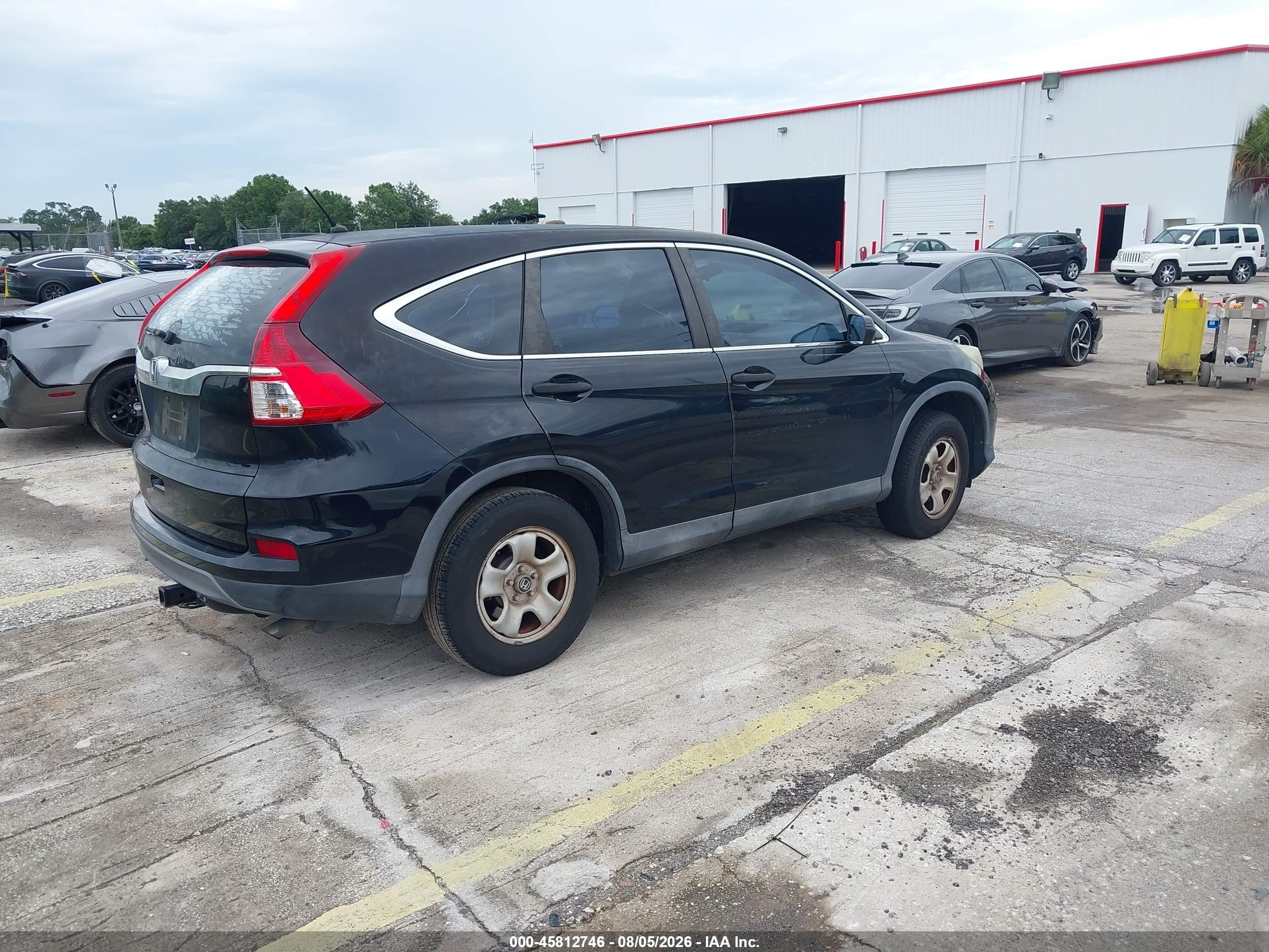 2015 Honda Cr-v Lx Black vin: 2HKRM3H30FH512400