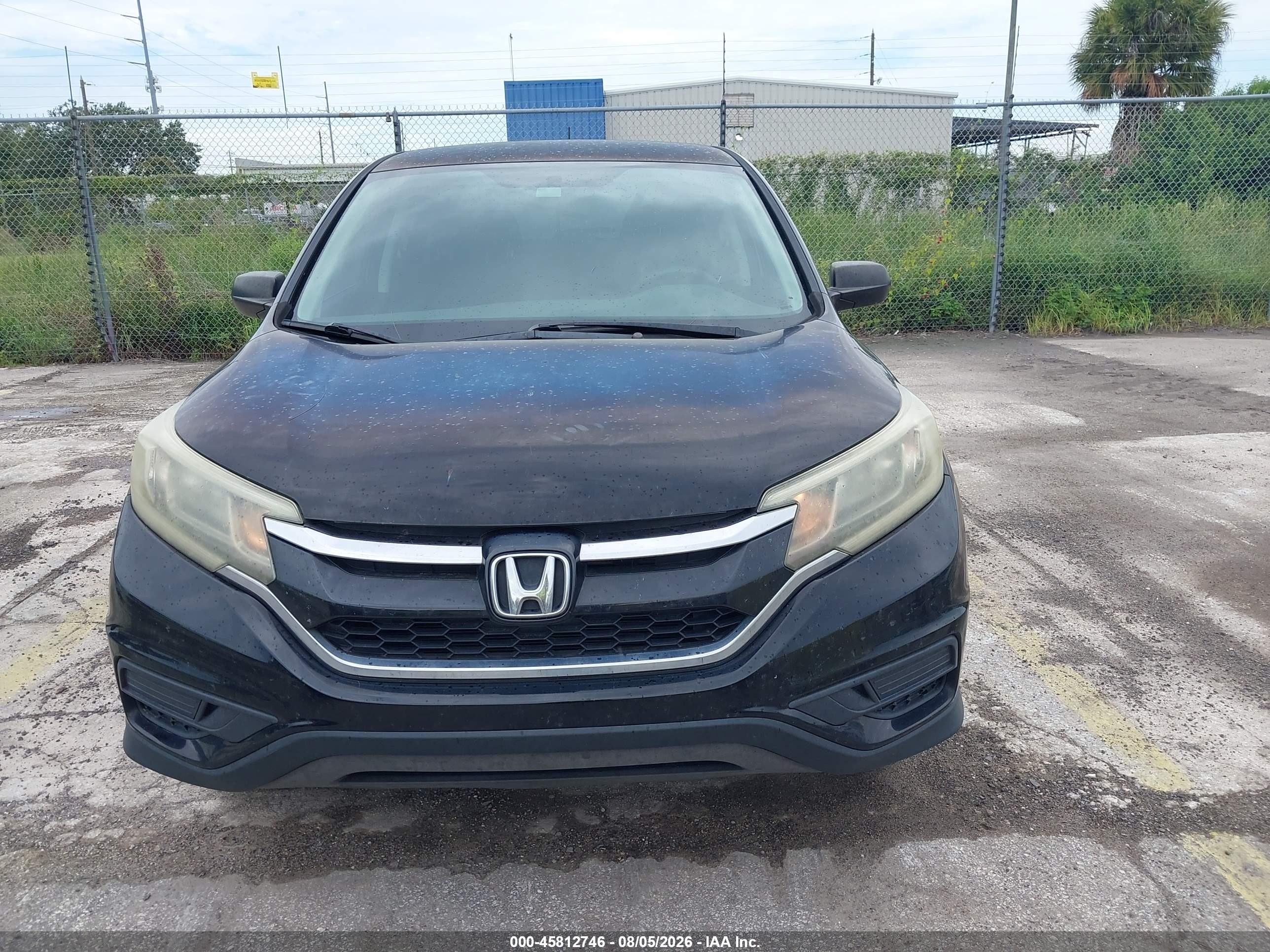2015 Honda Cr-v Lx Black vin: 2HKRM3H30FH512400