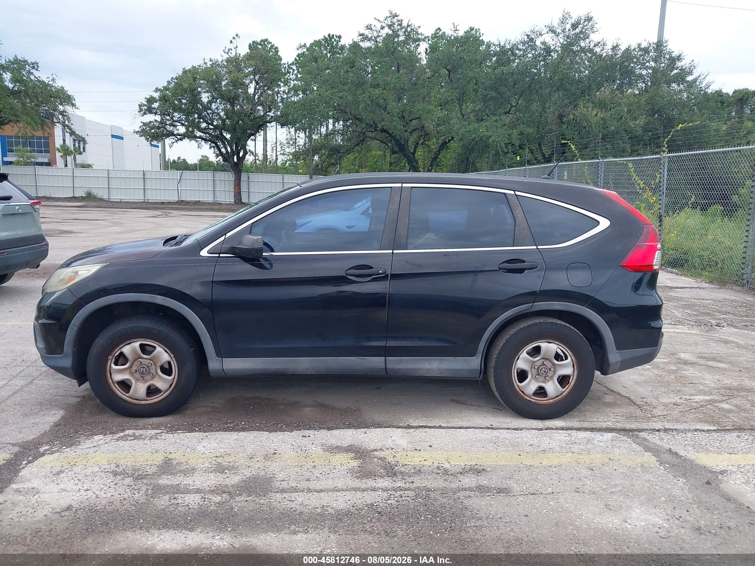 2015 Honda Cr-v Lx Black vin: 2HKRM3H30FH512400