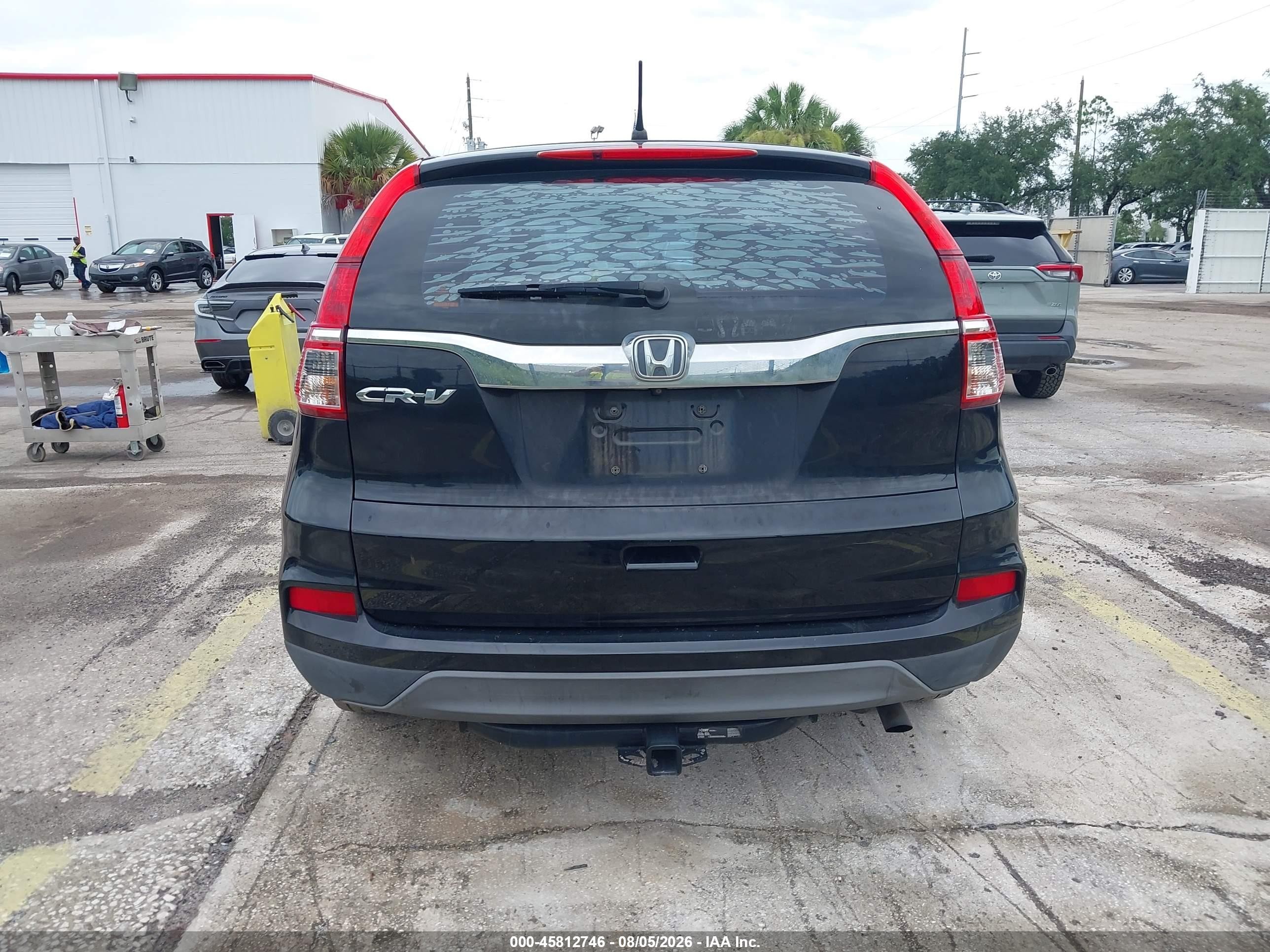 2015 Honda Cr-v Lx Black vin: 2HKRM3H30FH512400