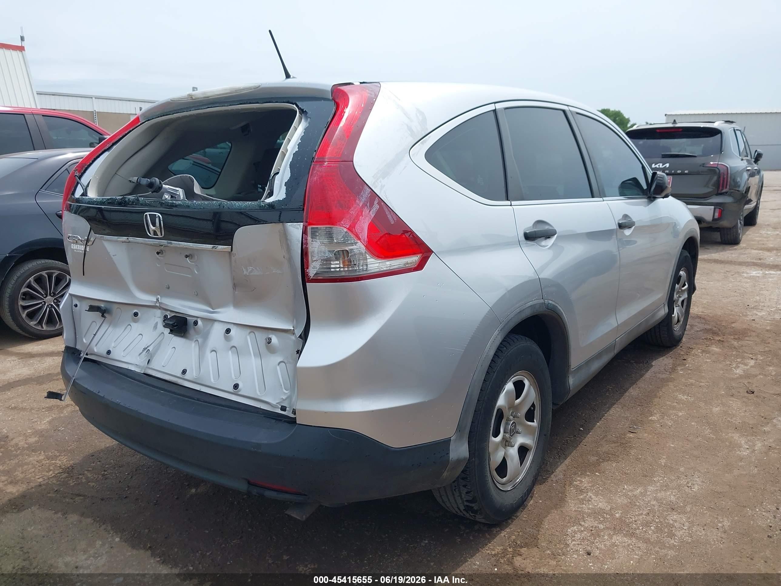 2012 Honda Cr-v Lx Silver vin: 2HKRM3H31CH511915