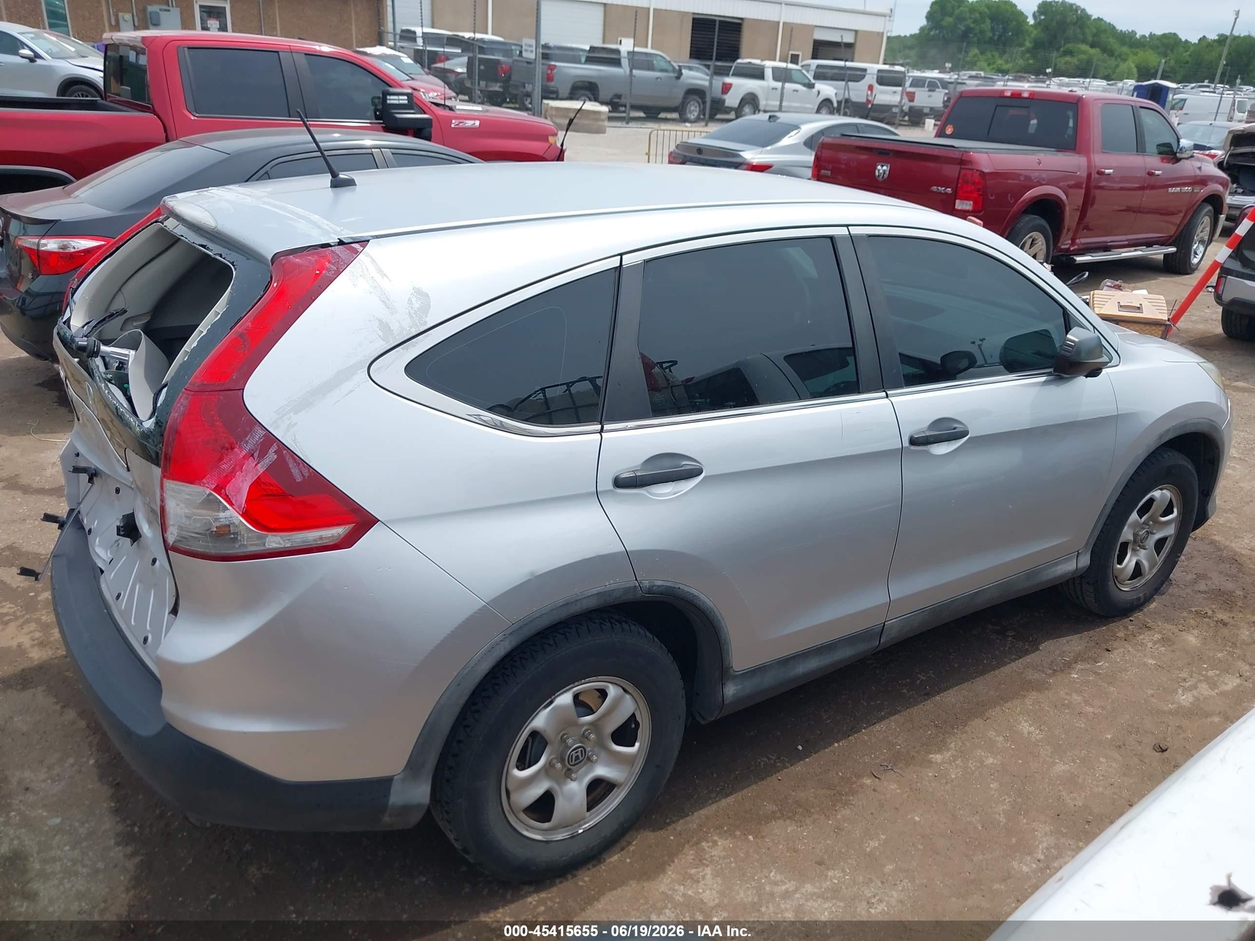 2012 Honda Cr-v Lx Silver vin: 2HKRM3H31CH511915