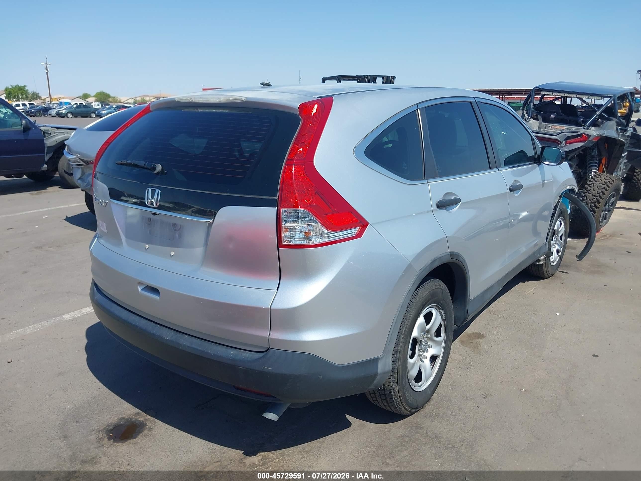 2012 Honda Cr-v Lx Silver vin: 2HKRM3H31CH512661