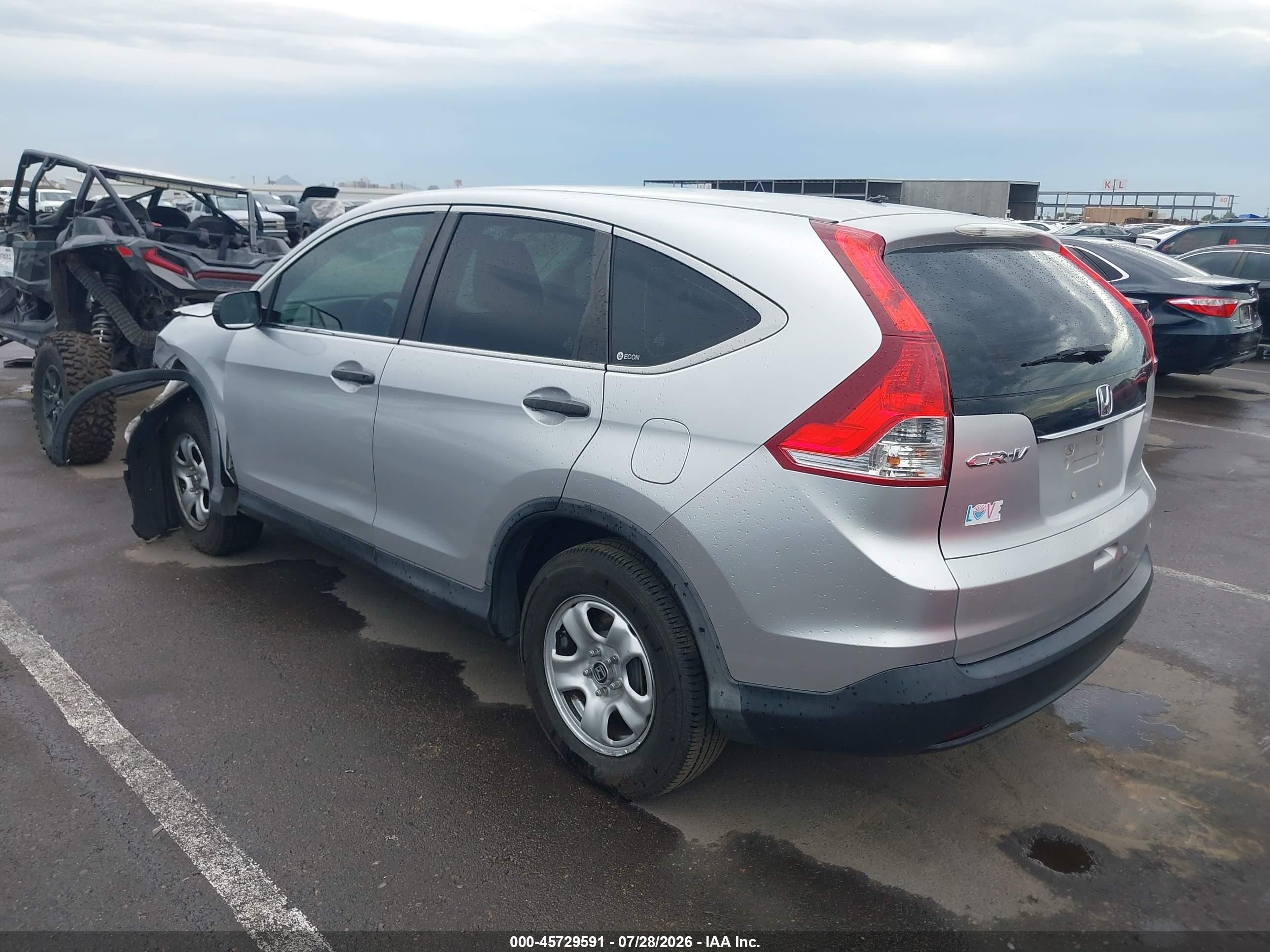 2012 Honda Cr-v Lx Silver vin: 2HKRM3H31CH512661