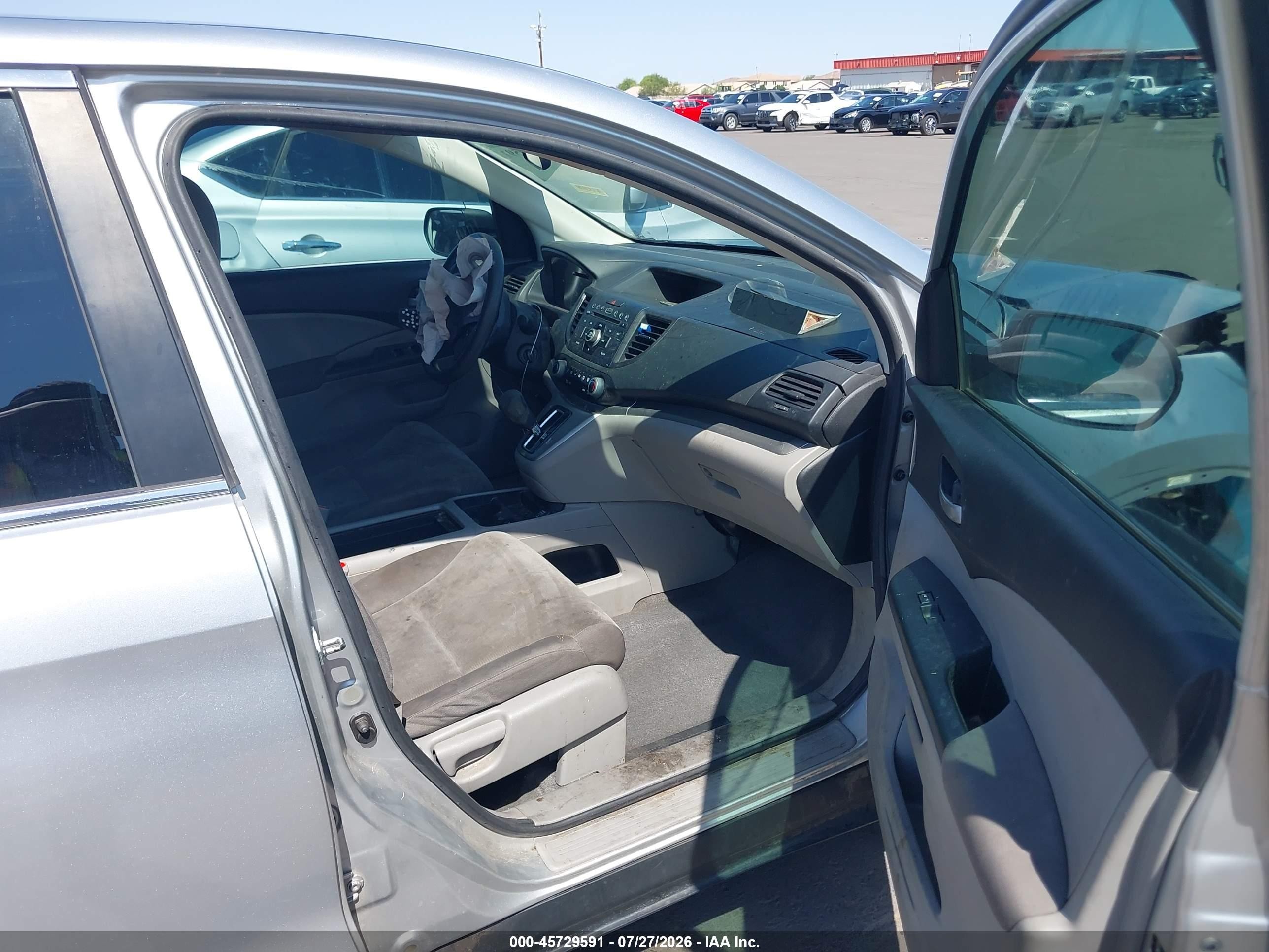 2012 Honda Cr-v Lx Silver vin: 2HKRM3H31CH512661