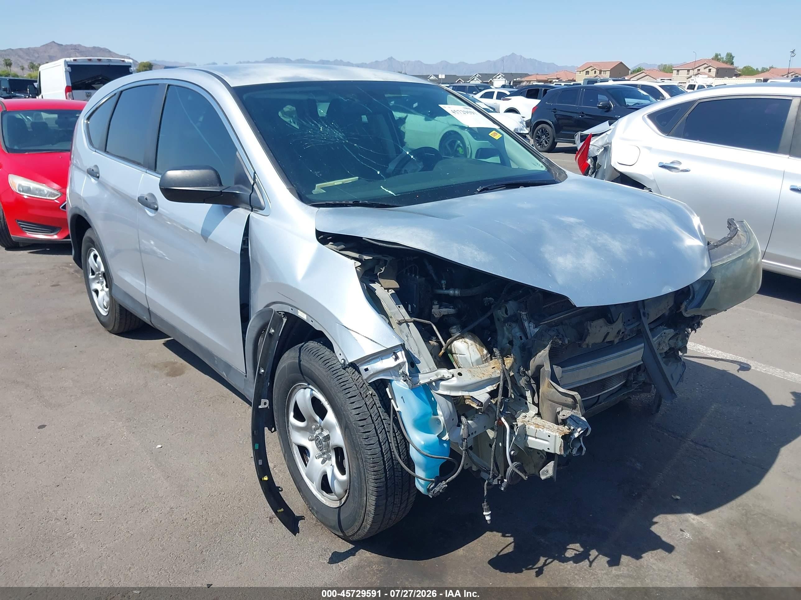2012 Honda Cr-v Lx Silver vin: 2HKRM3H31CH512661
