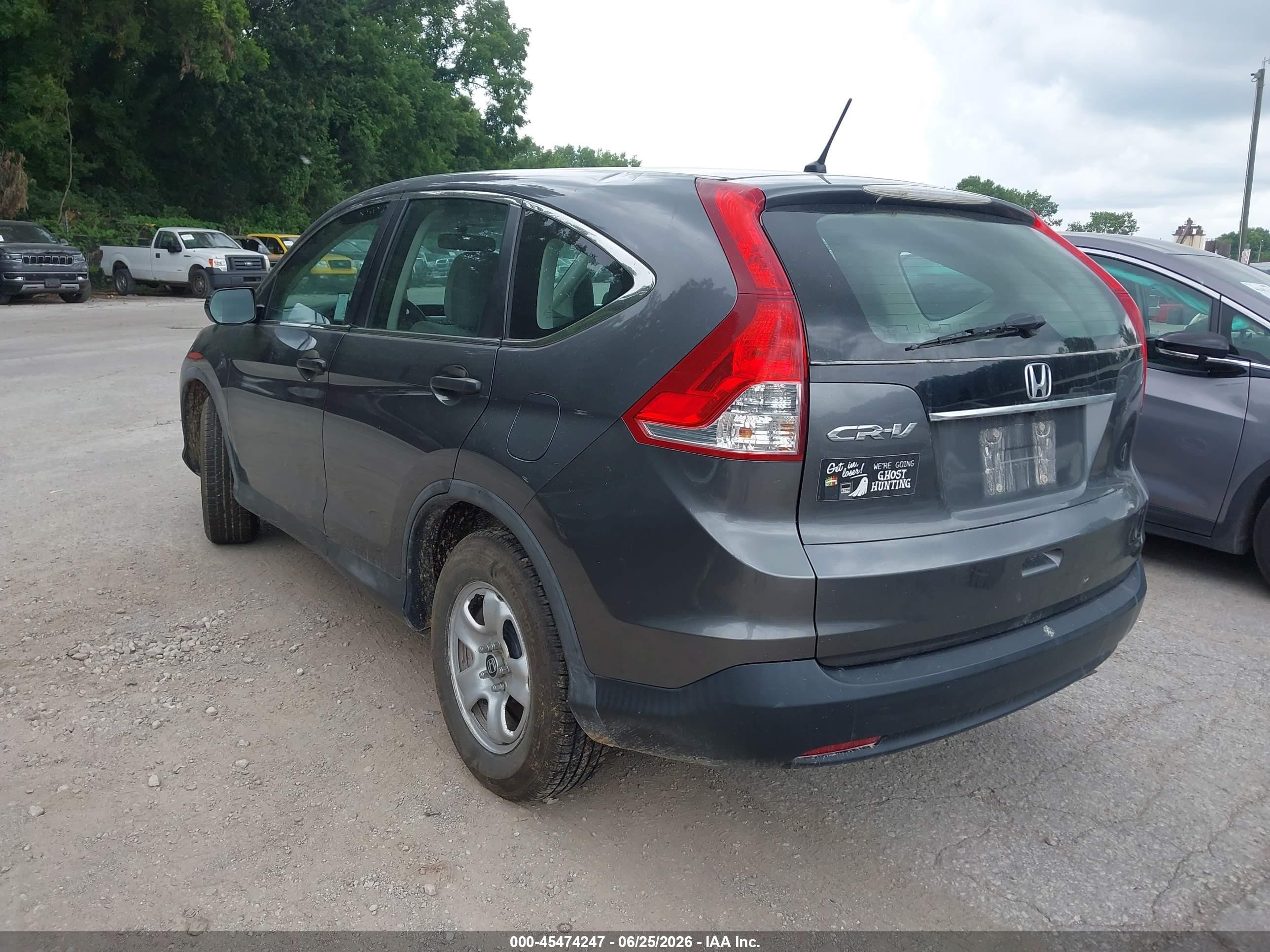 2013 Honda Cr-v Lx Gray vin: 2HKRM3H31DH502679